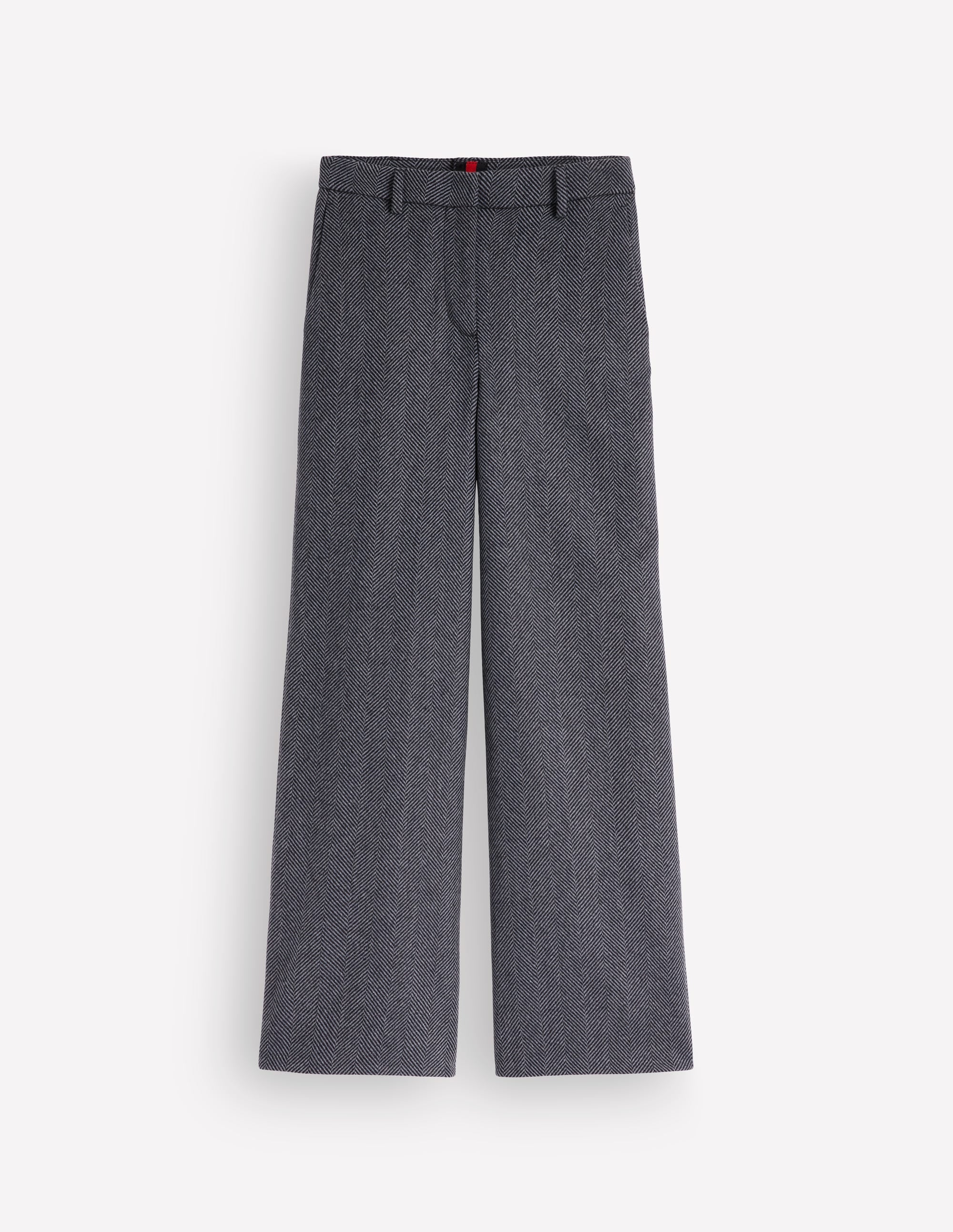 Belgravia Wool Blend Pants-Blue Herringbone - Image 8