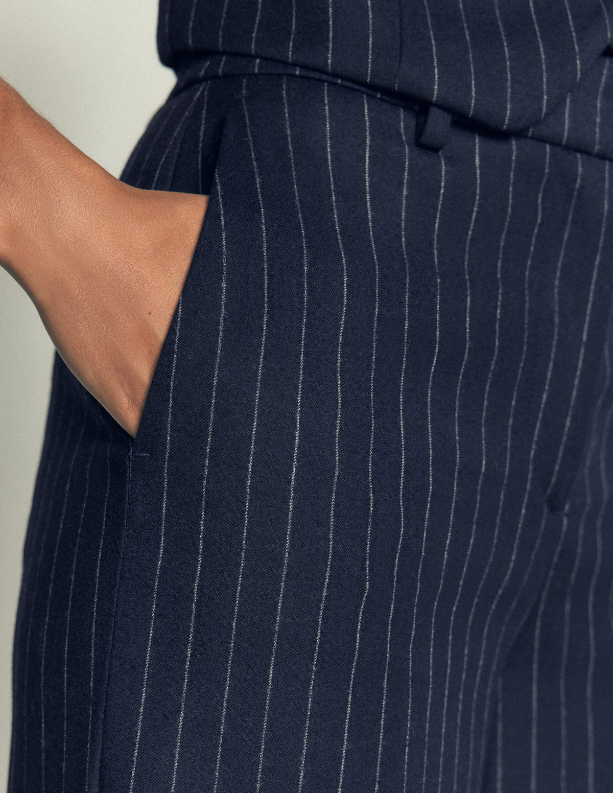 Belgravia Wool Blend Pants-Navy Pinstripe-2