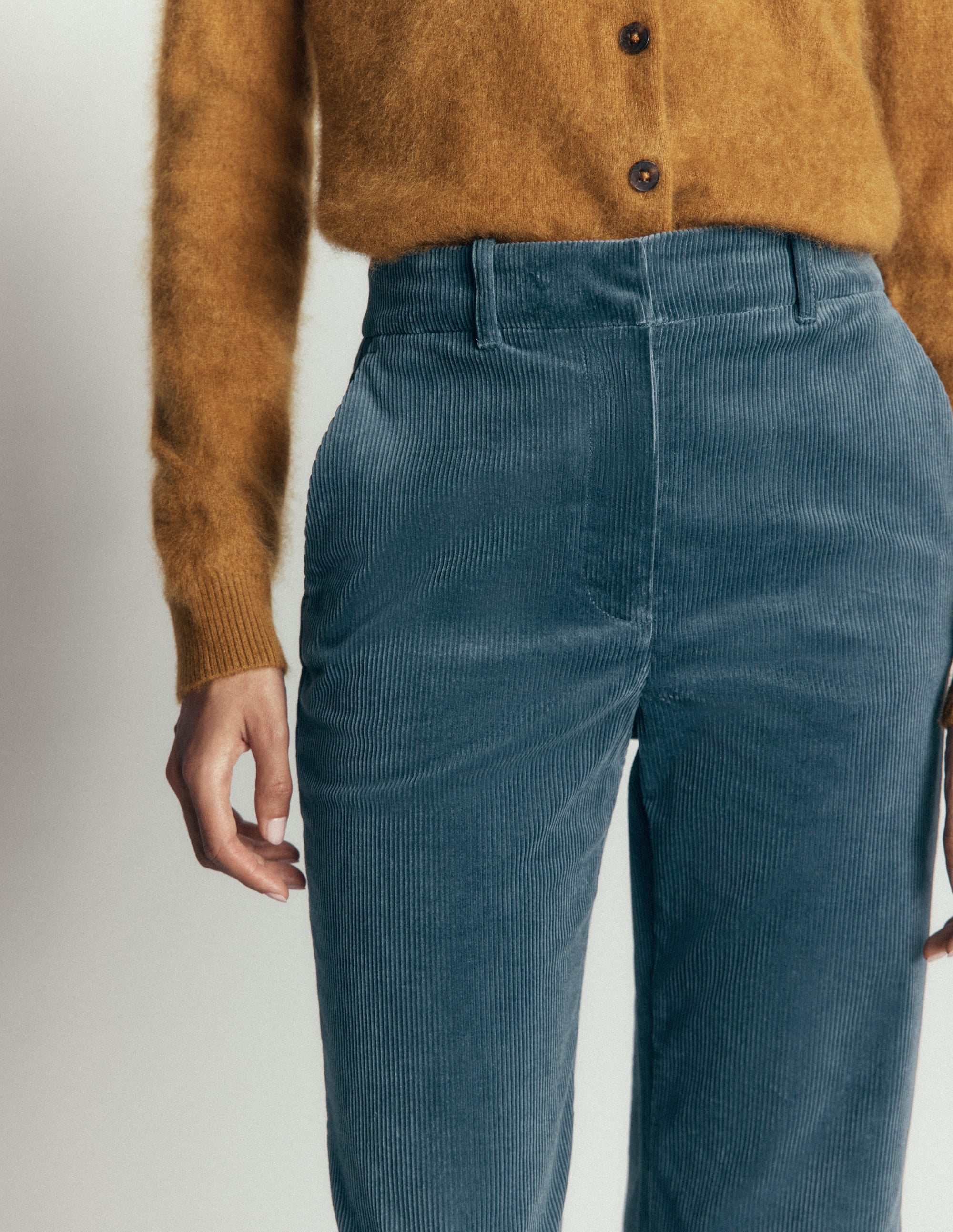 Canonbury Cord Pants-Storm Blue - Image 3