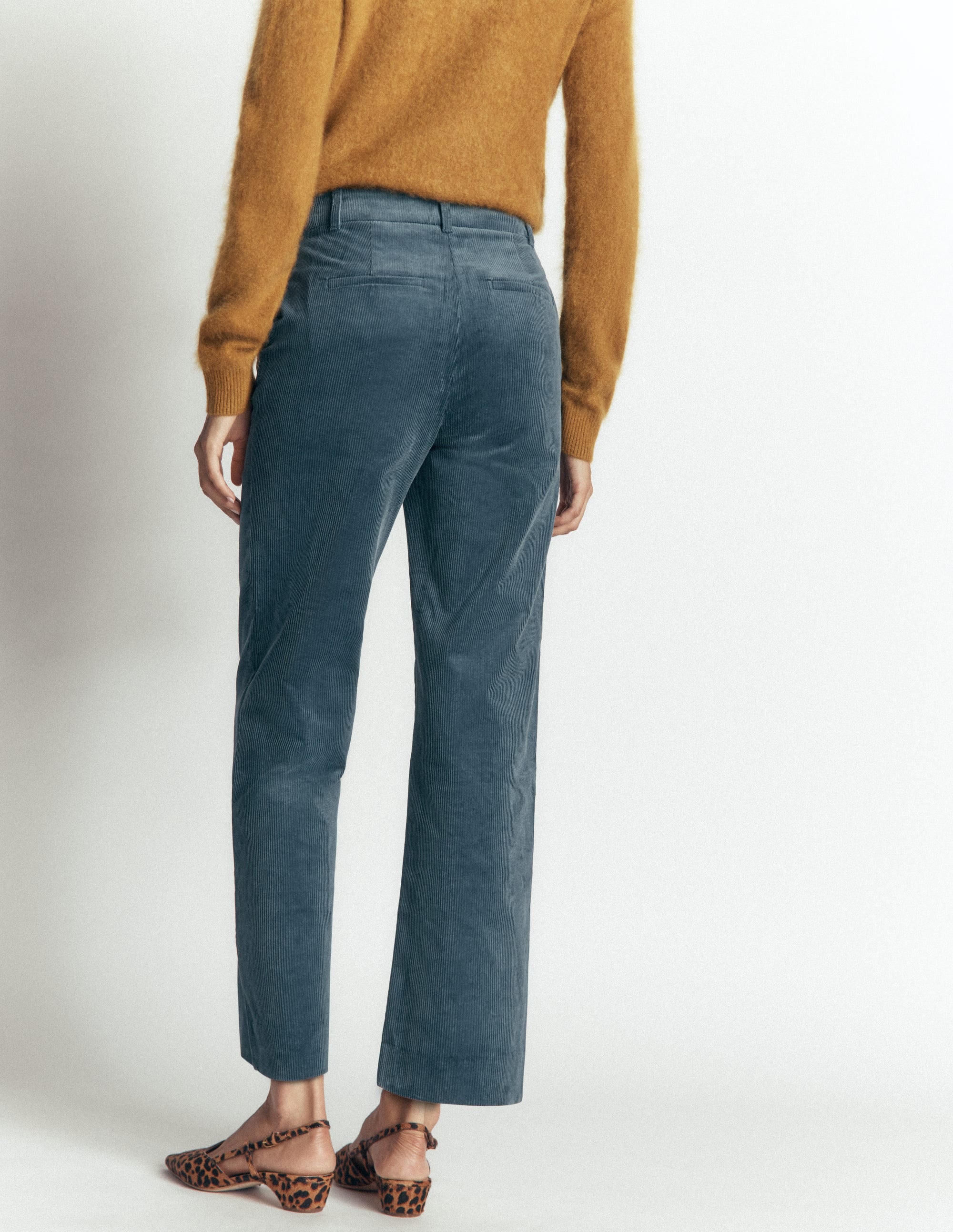 Canonbury Cord Pants-Storm Blue - Image 4