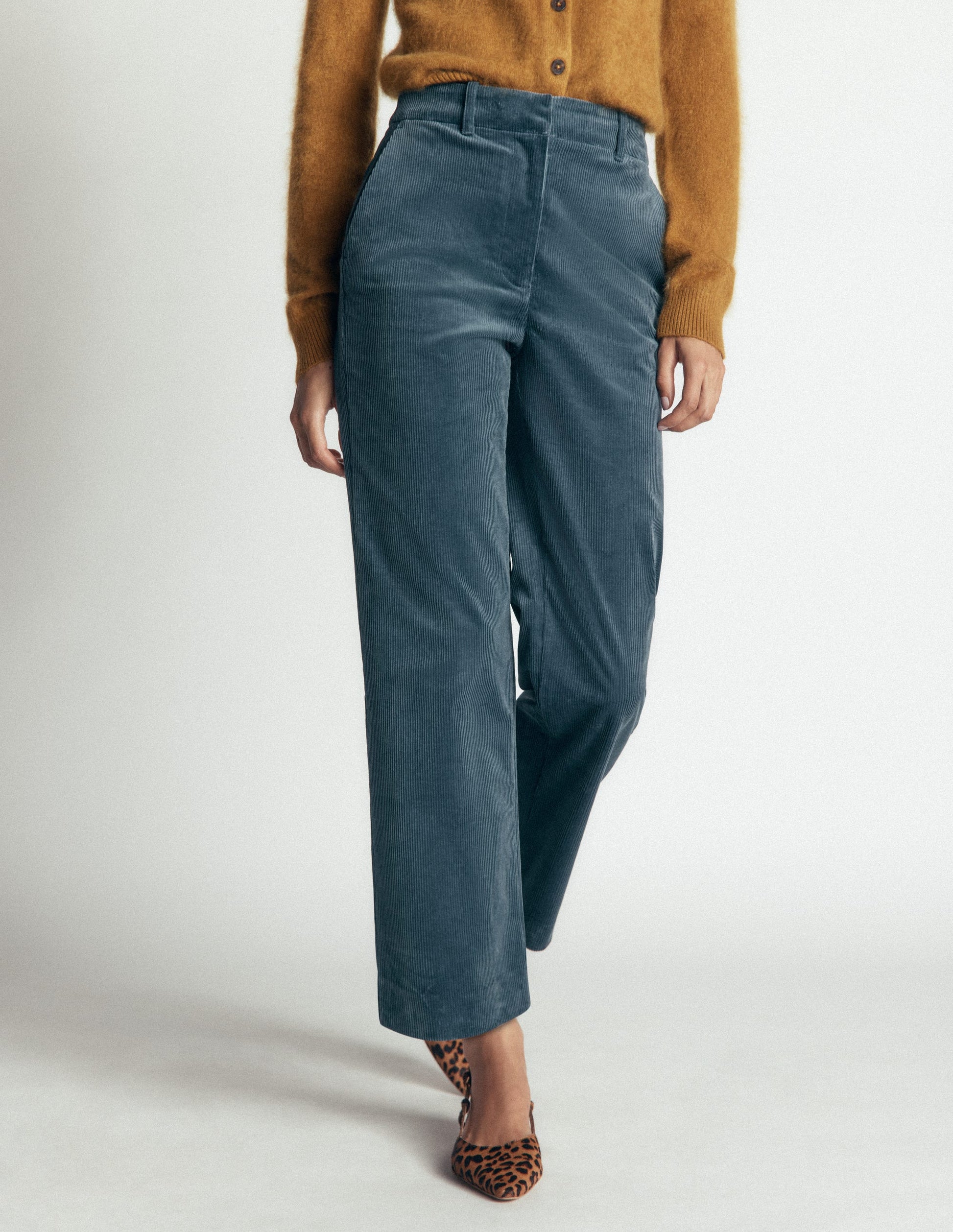 Canonbury Cord Pants-Storm Blue-5