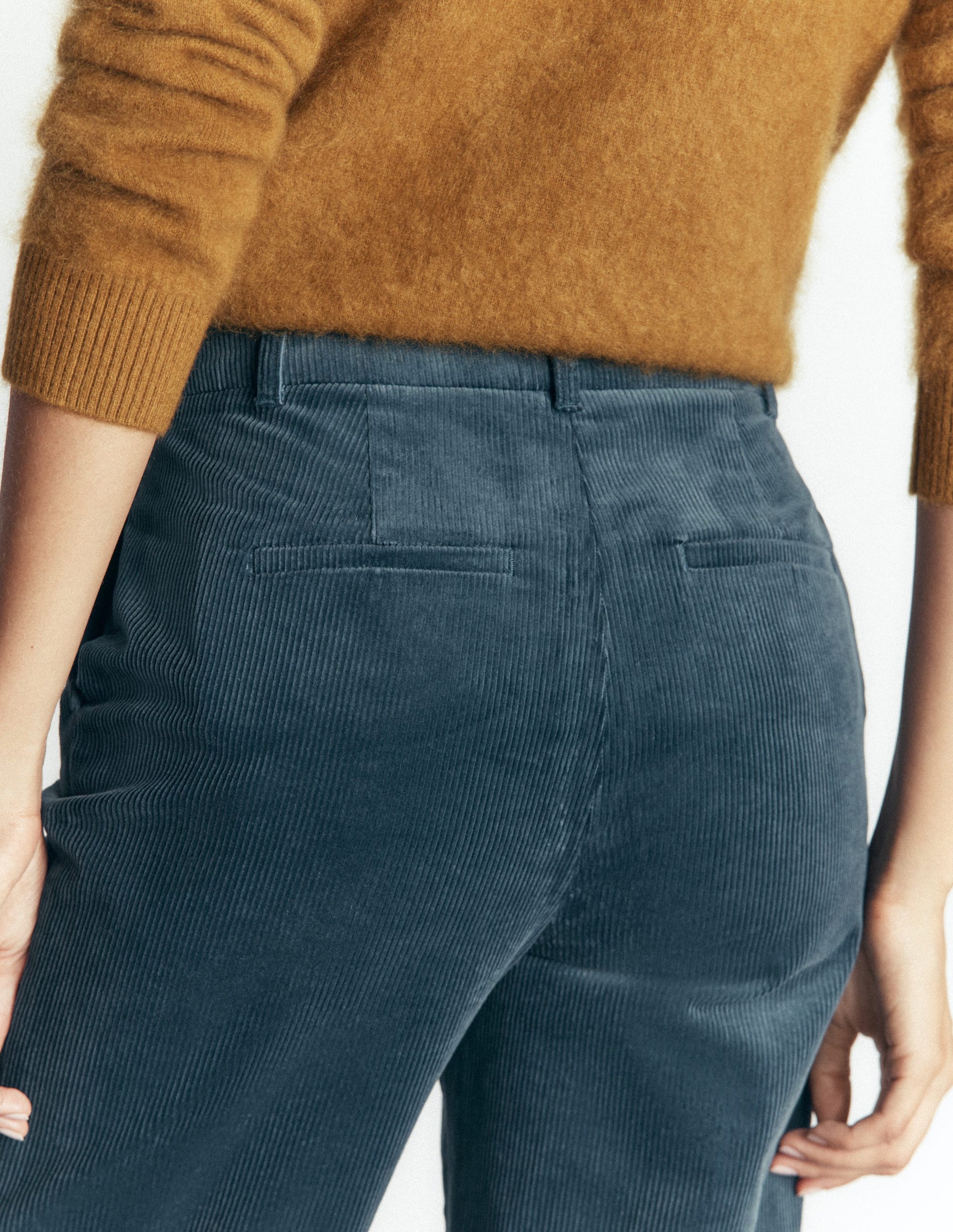 Canonbury Cord Pants-Storm Blue-6