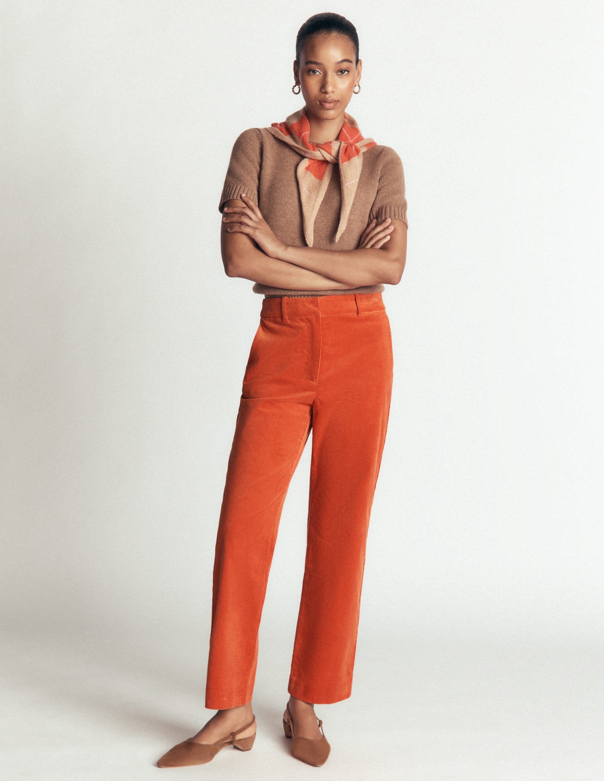 Canonbury Cord Pants-Spiced Ginger - Image 1