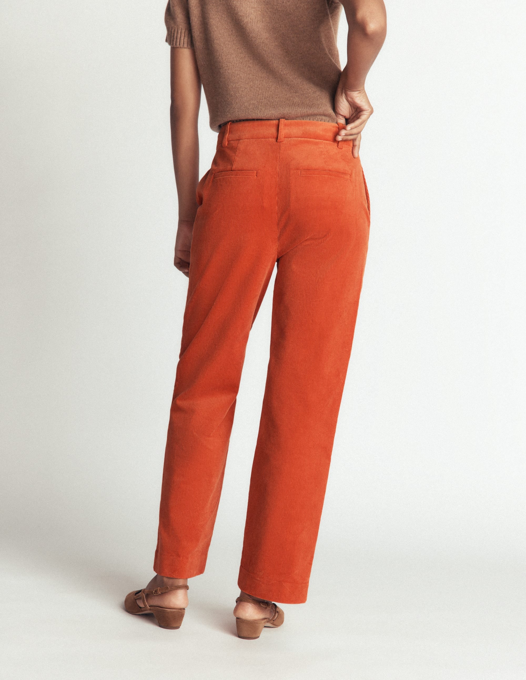 Canonbury Cord Pants-Spiced Ginger - Image 3