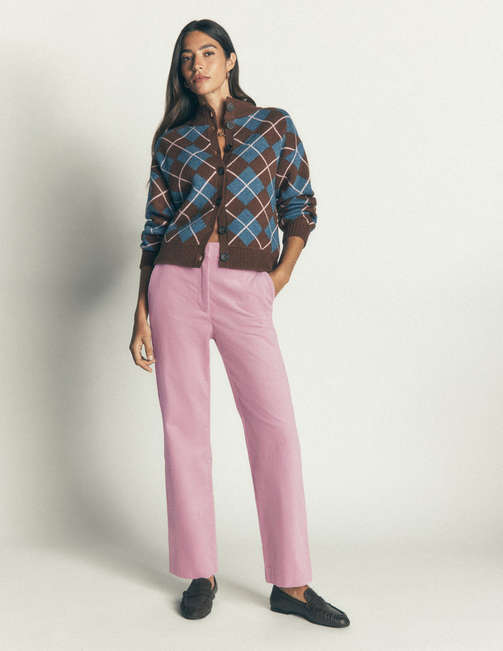 Canonbury Cord Pants-Pink Violet