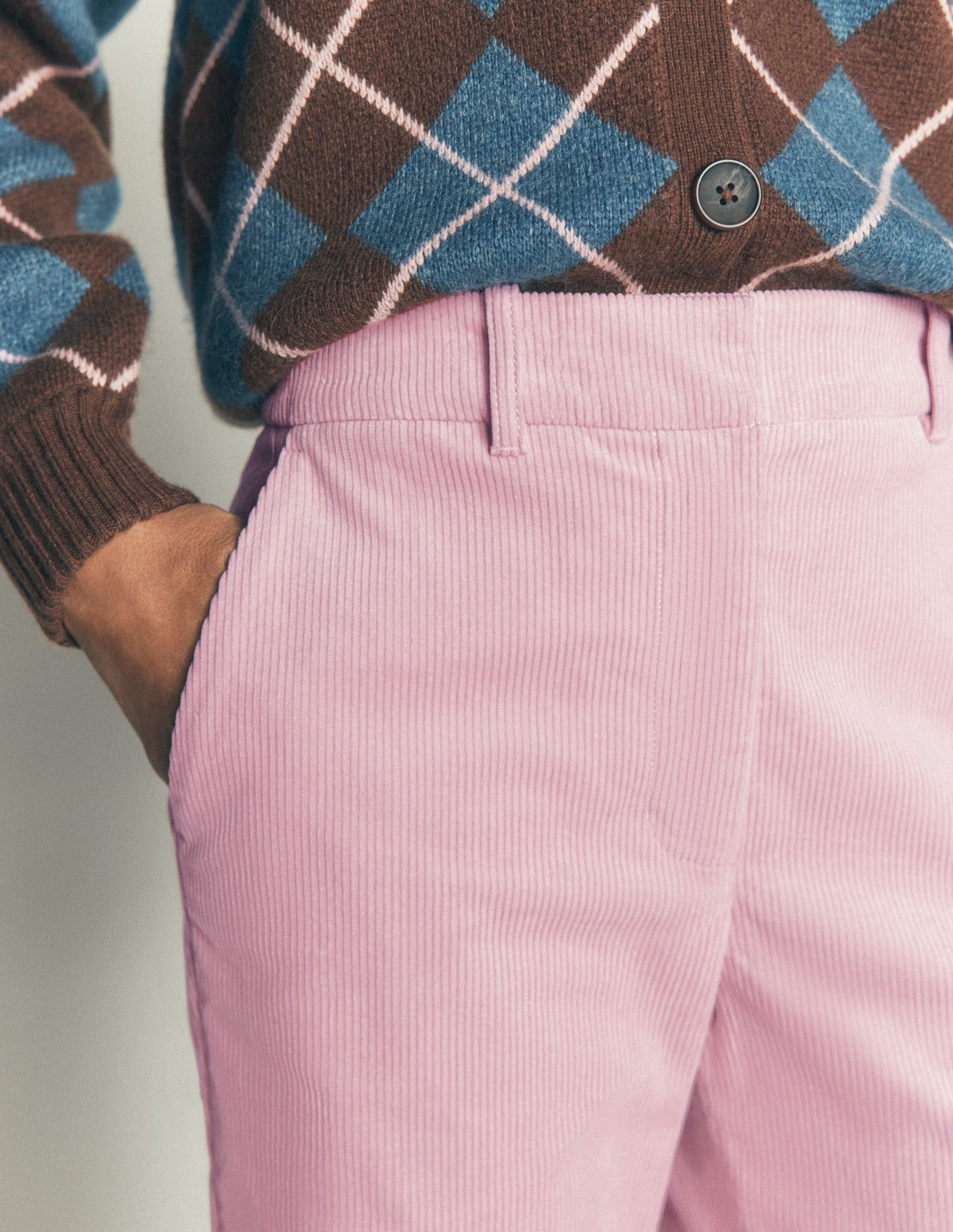 Canonbury Cord Pants-Pink Violet-2