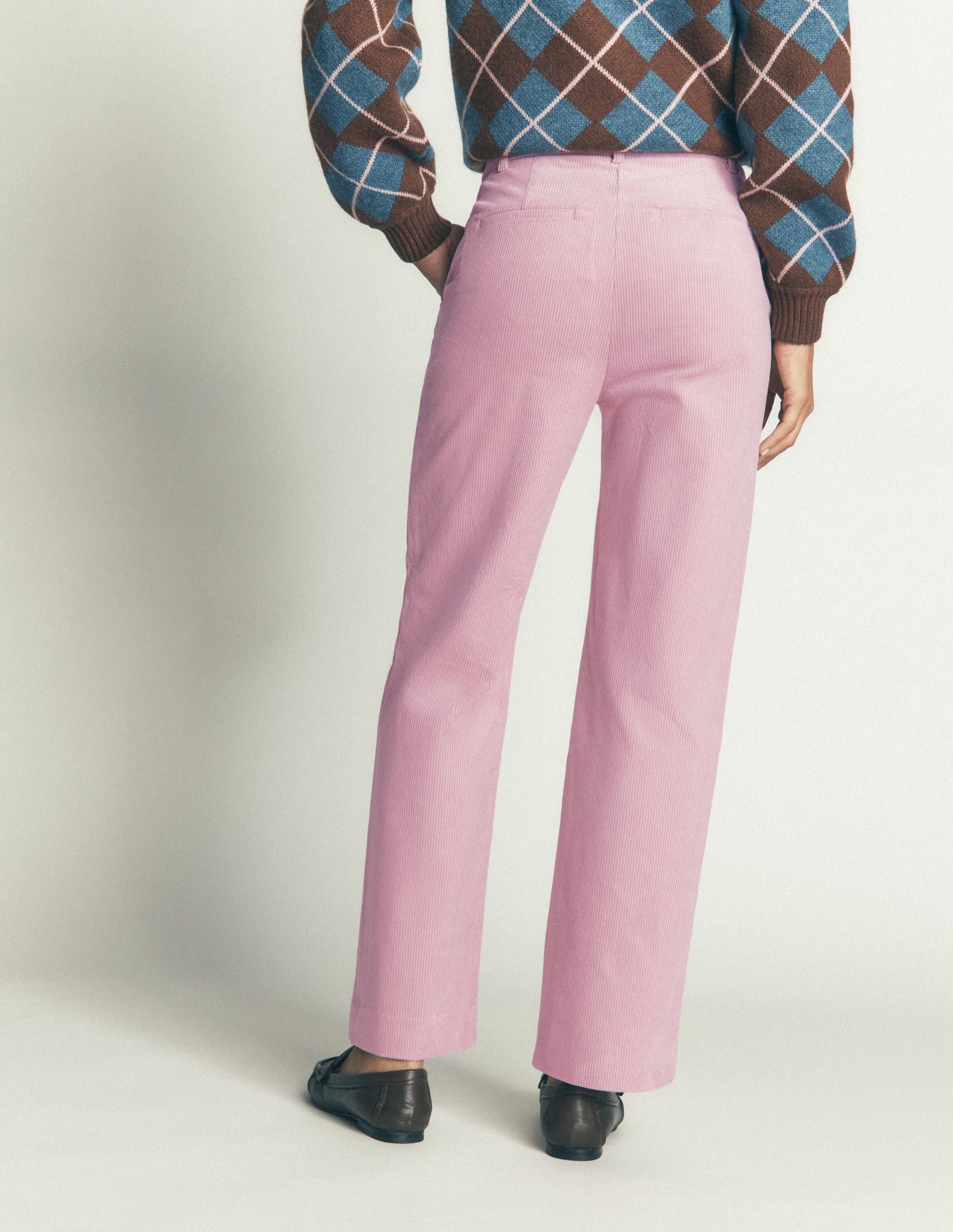 Canonbury Cord Pants-Pink Violet - Image 3