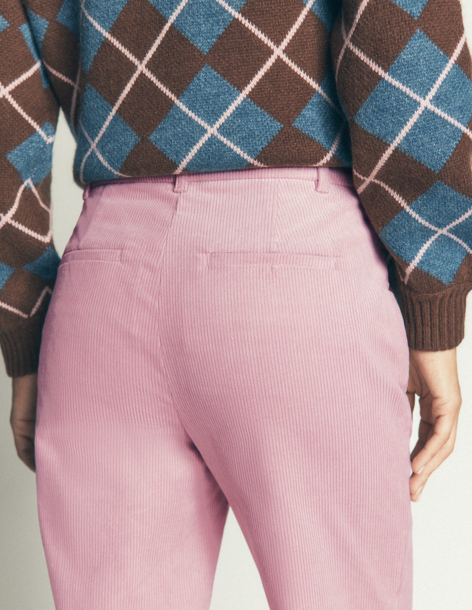 Canonbury Cord Pants-Pink Violet-5