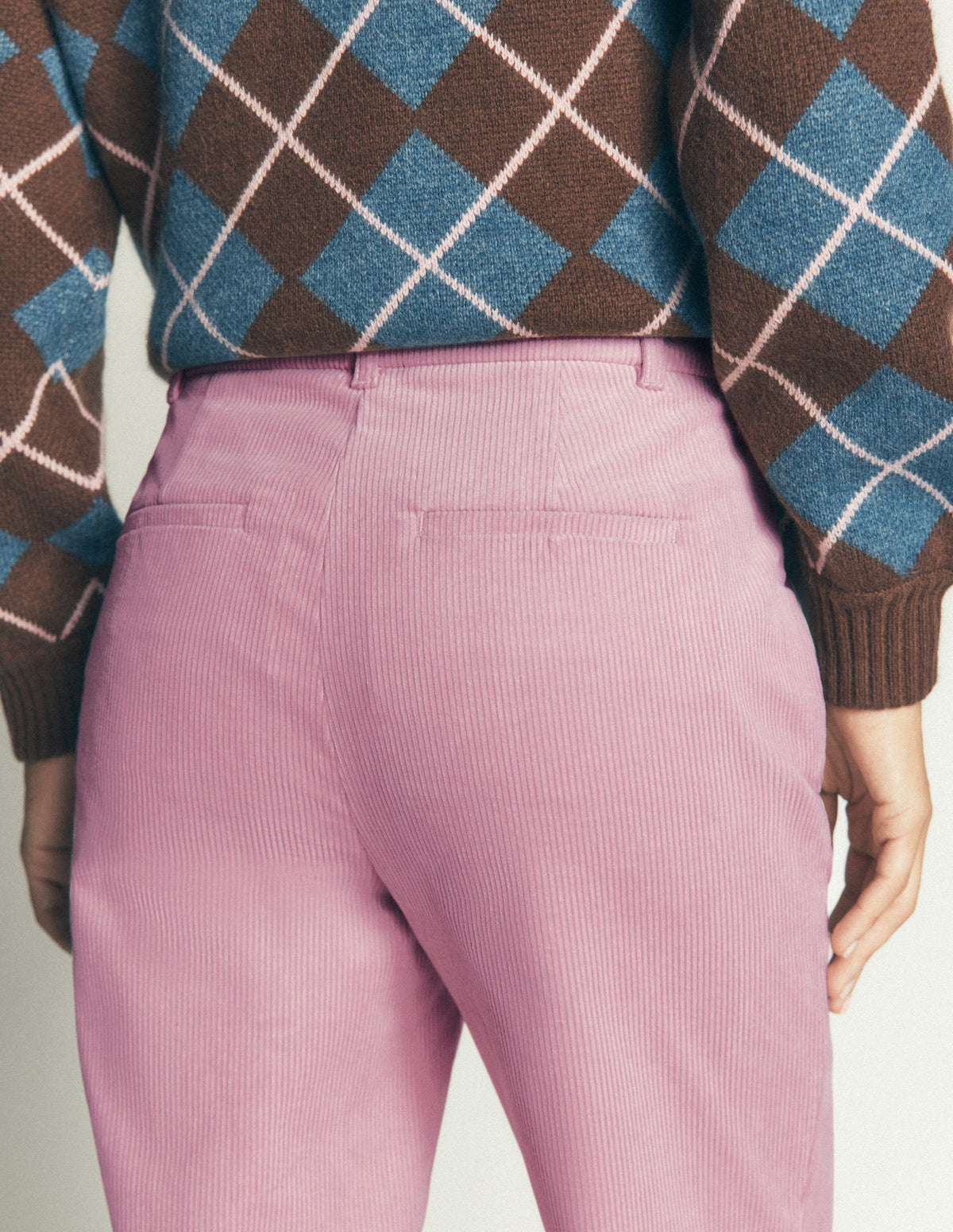 Canonbury Cord 7/8 Pants-Pink Violet-5