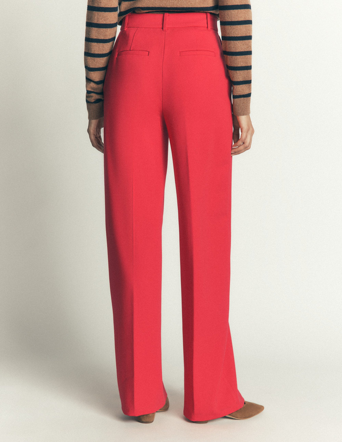 Belgravia Ponte Pants-Royal Red - Image 3