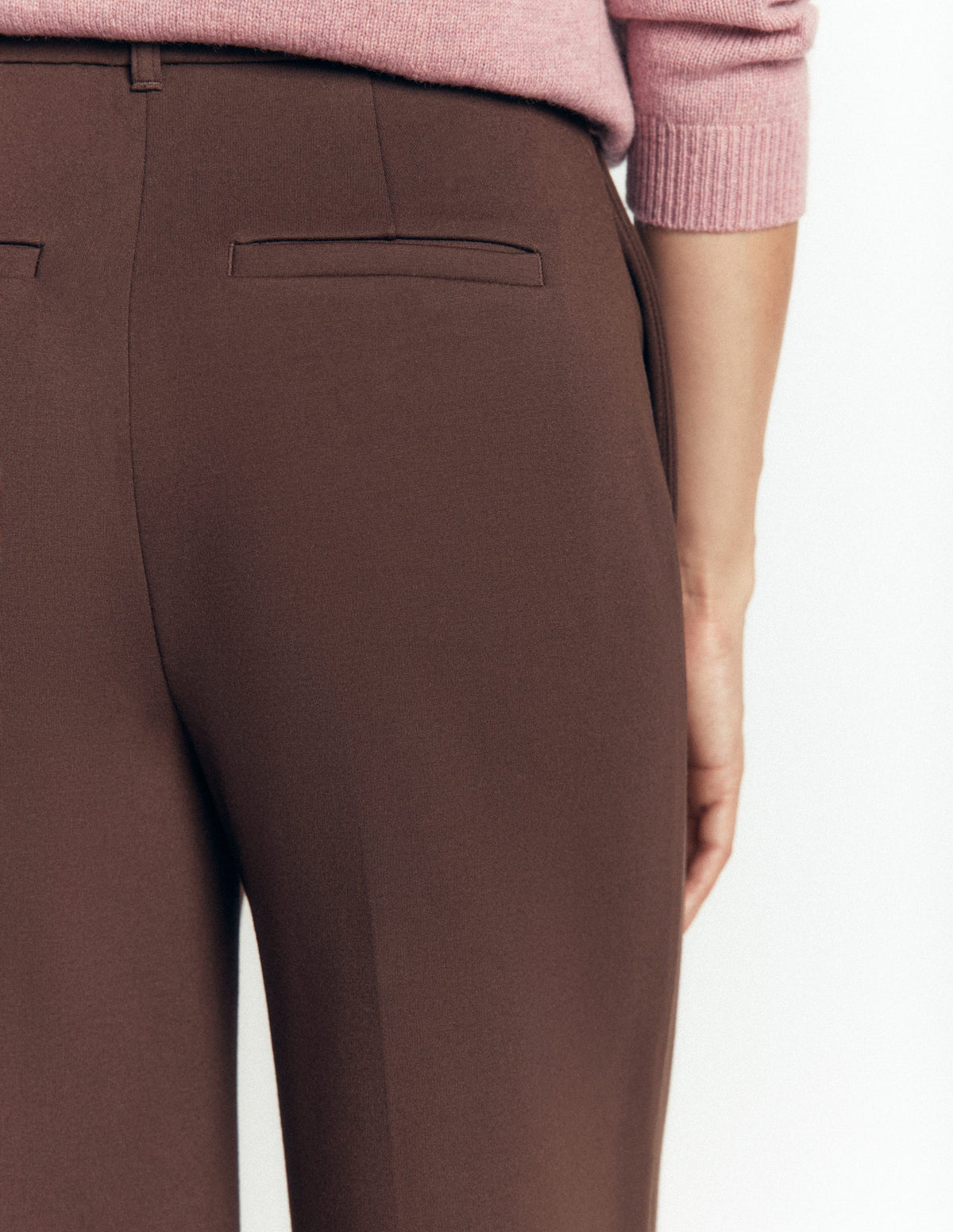 Belgravia Ponte Pants-Bitter Chocolate-2