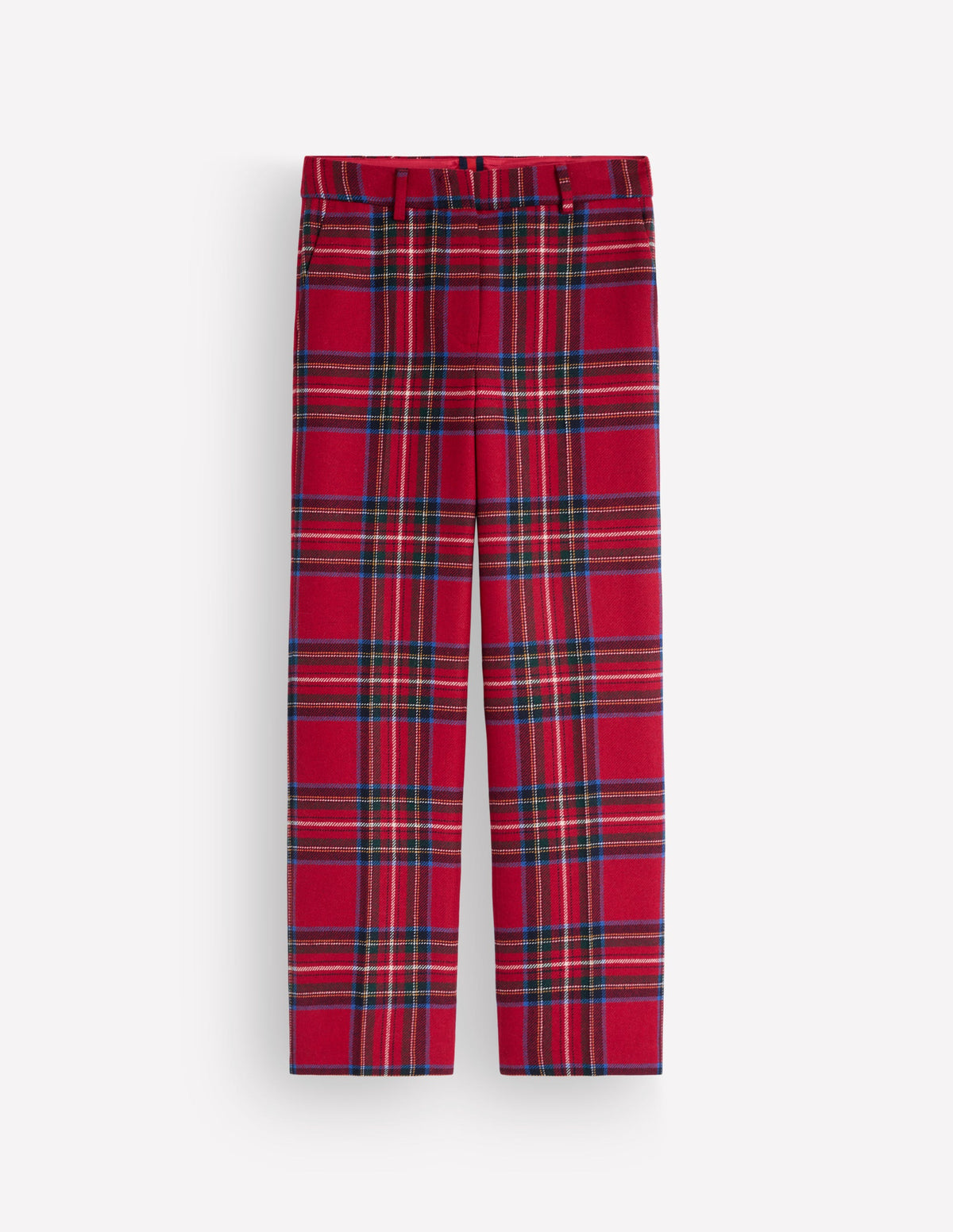 Canonbury Wool Blend Pants-Red Check - Image 7