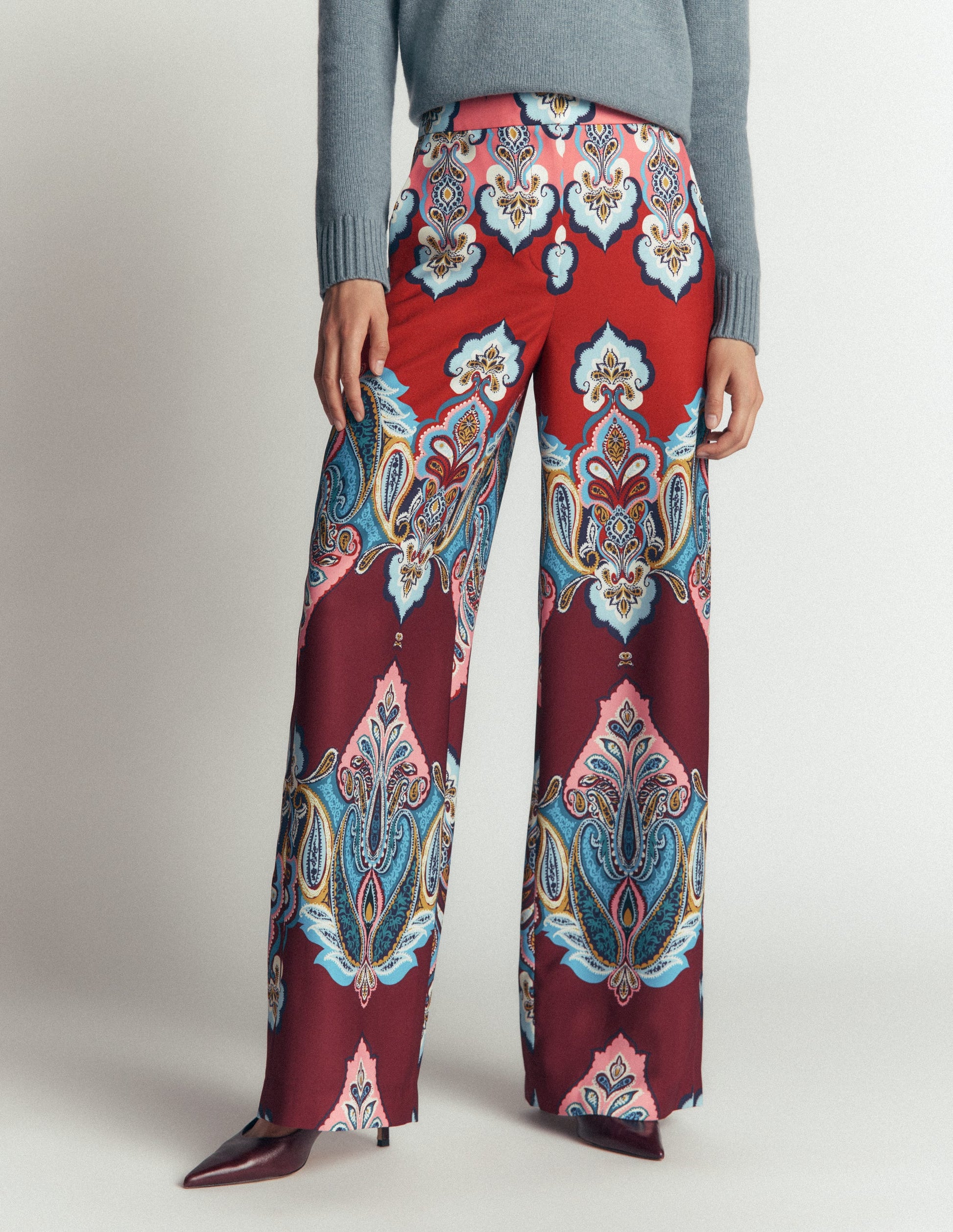 Belgravia Occasion Pants-Multi, Popping Paisley-5