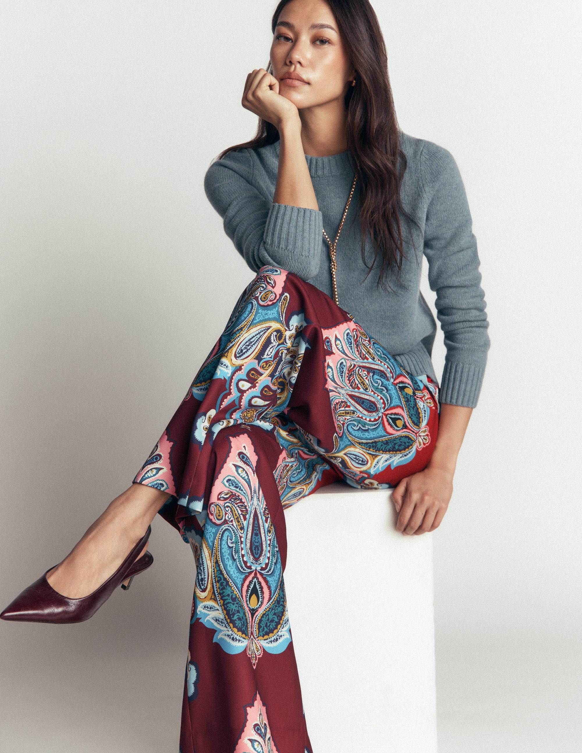 Belgravia Occasion Pants-Multi, Popping Paisley - Image 5