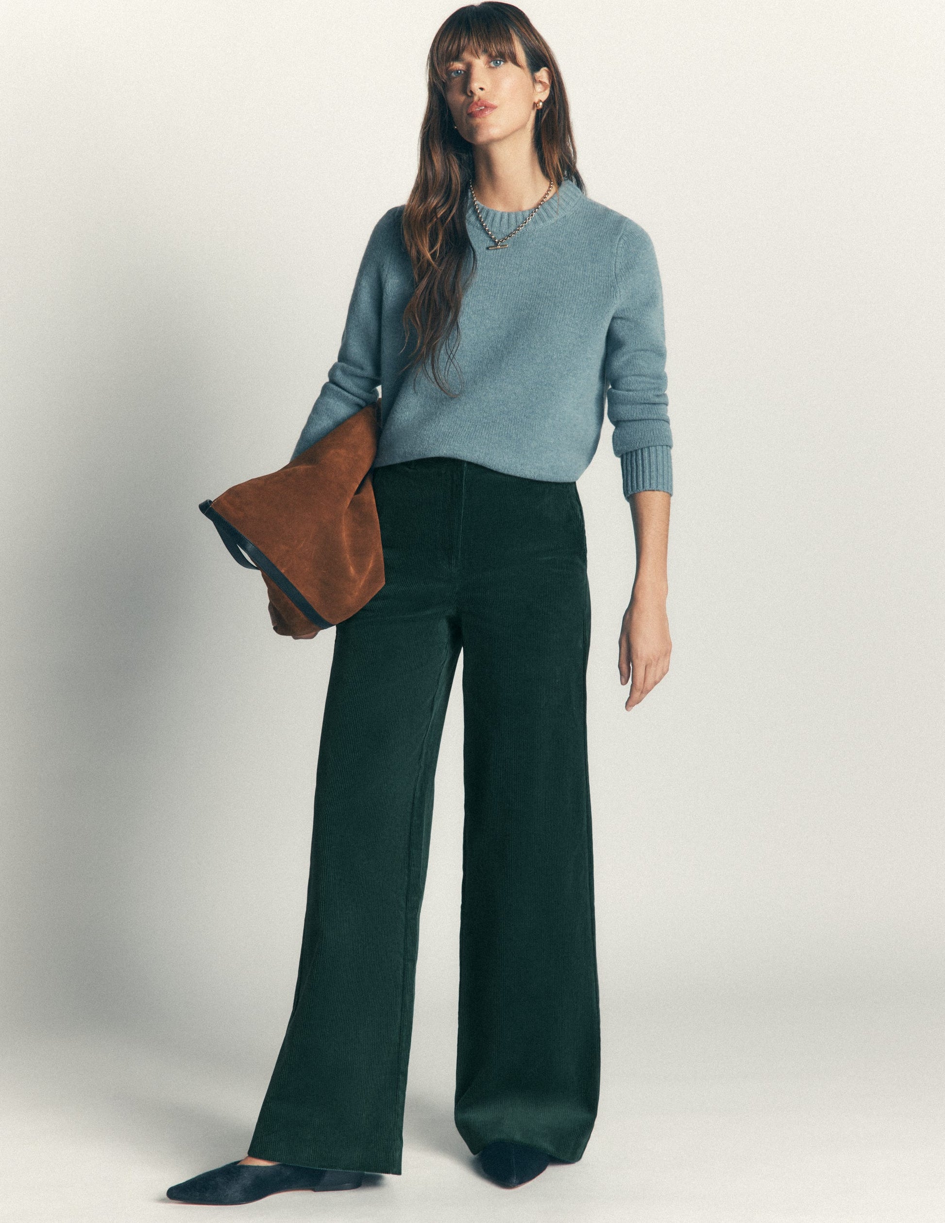 Belgravia Cord Pants-Midnight Teal-1