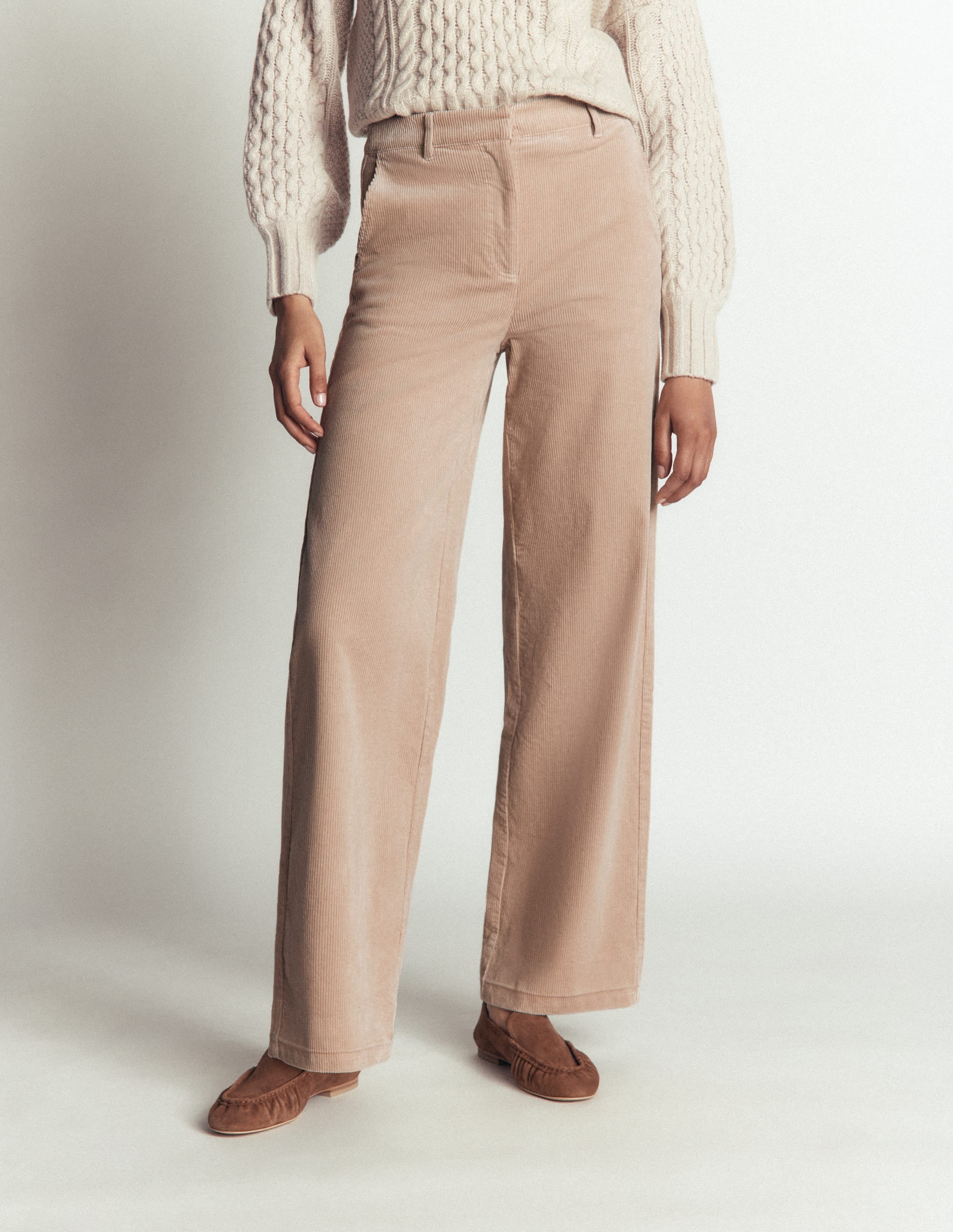 Belgravia Cord Pants-Latte - Image 4