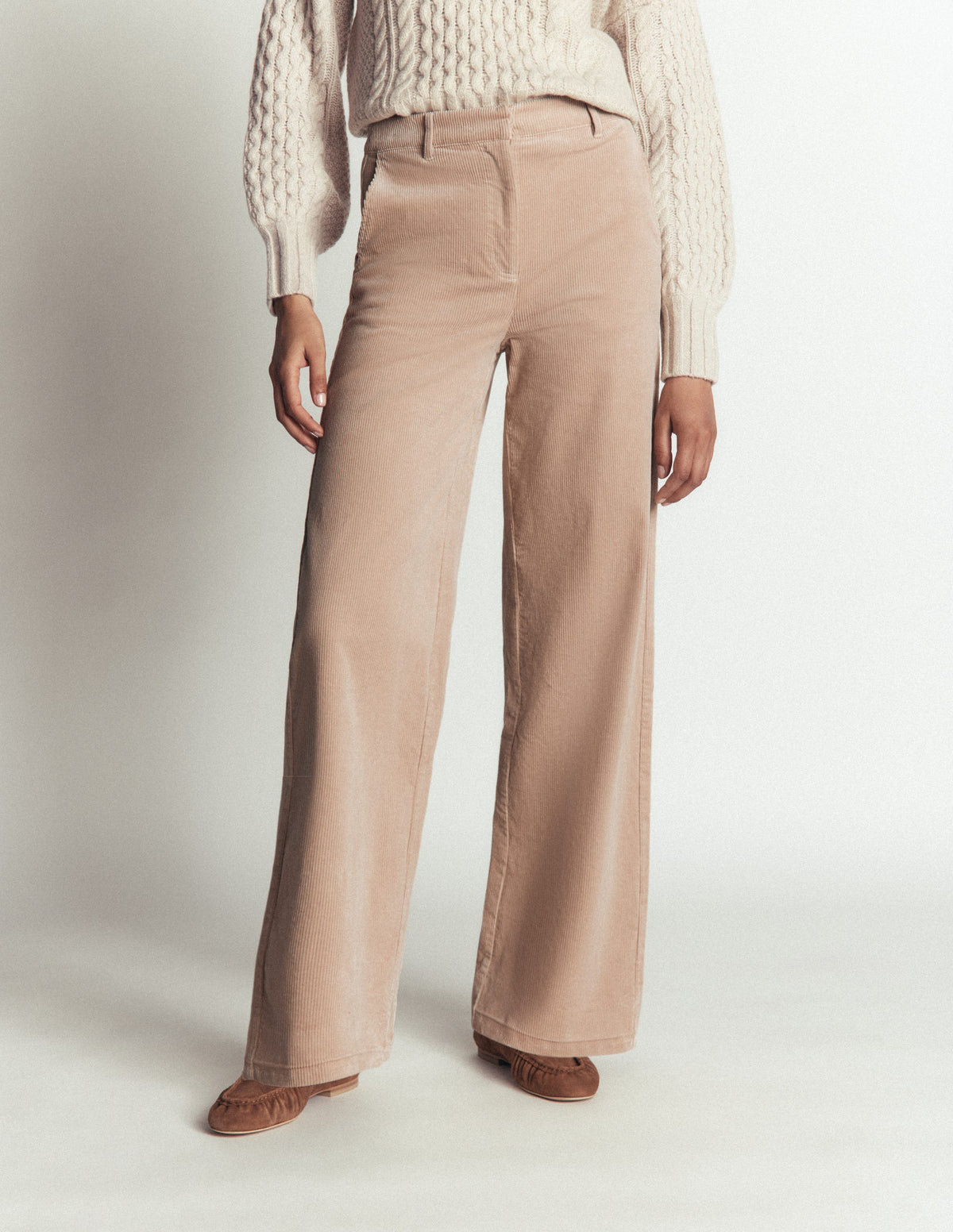 Belgravia Cord Pants-Latte-4