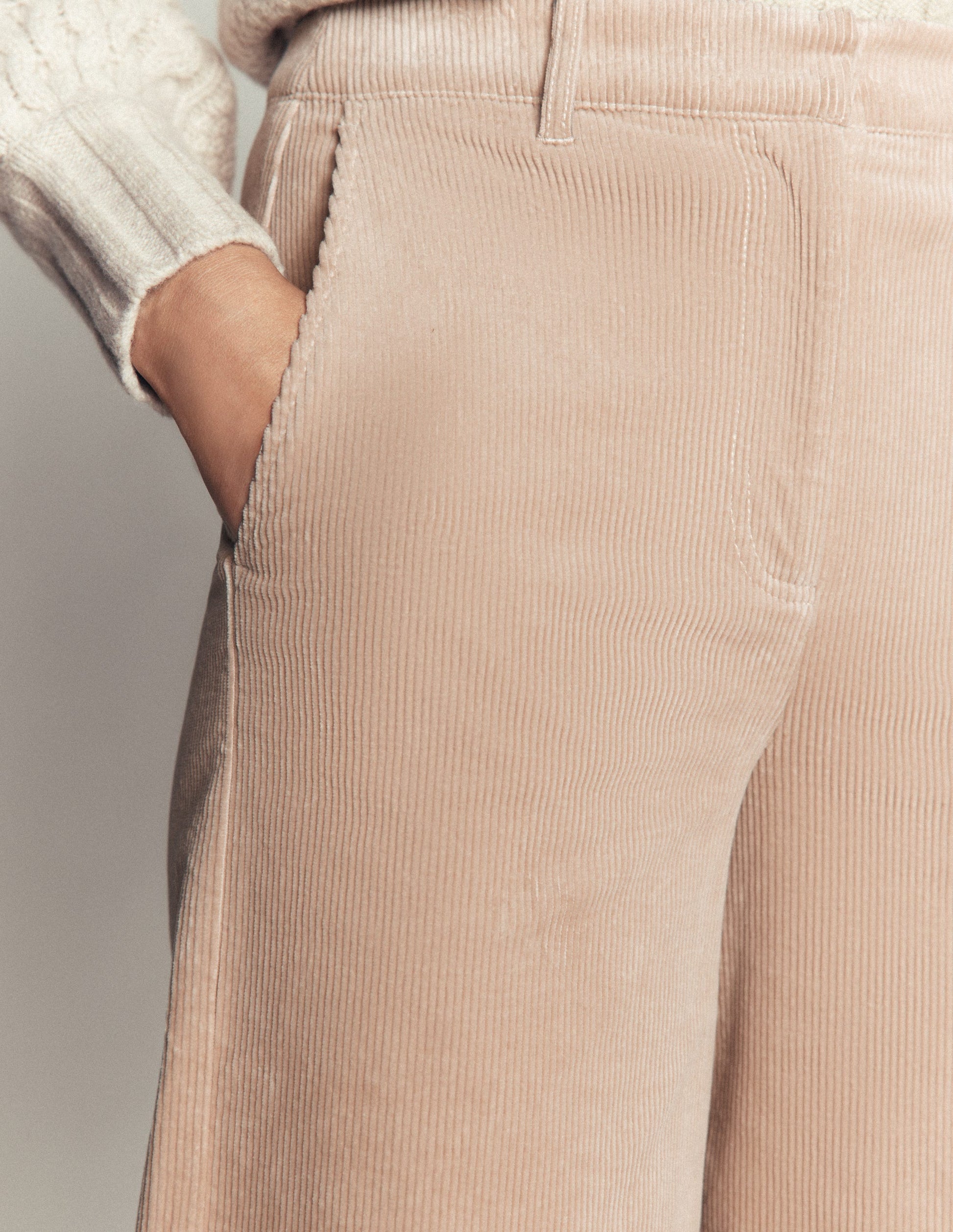 Belgravia Cord Pants-Latte-5