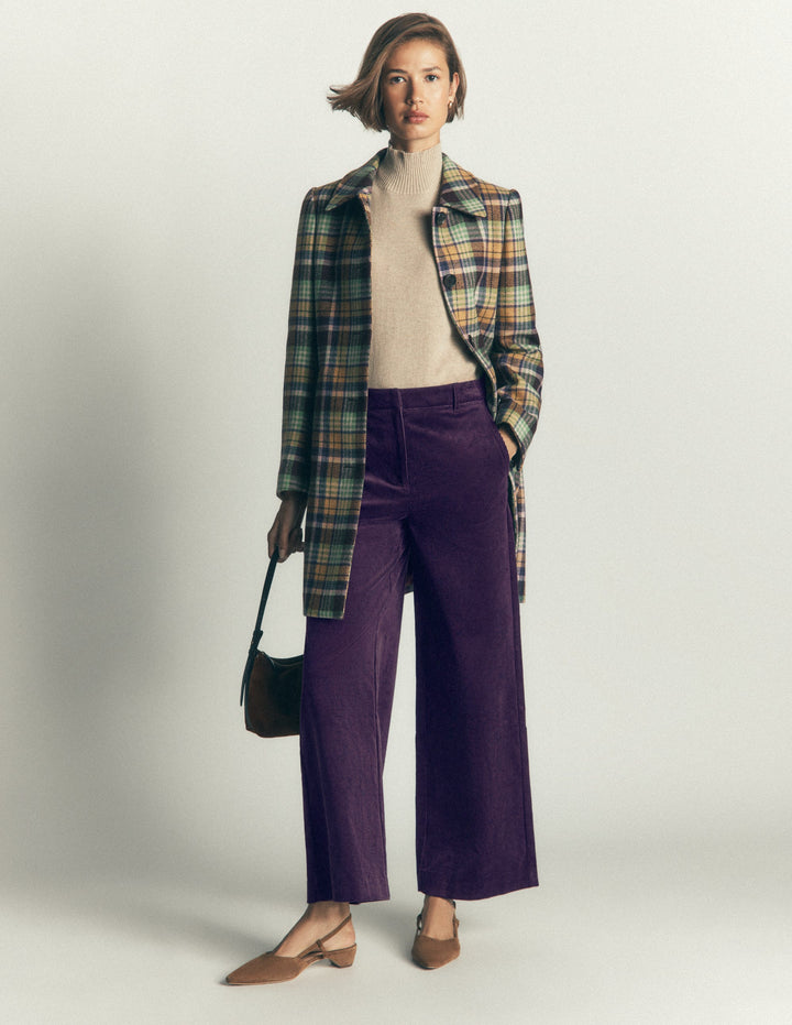 Belgravia Cord Pants-Deep Grape