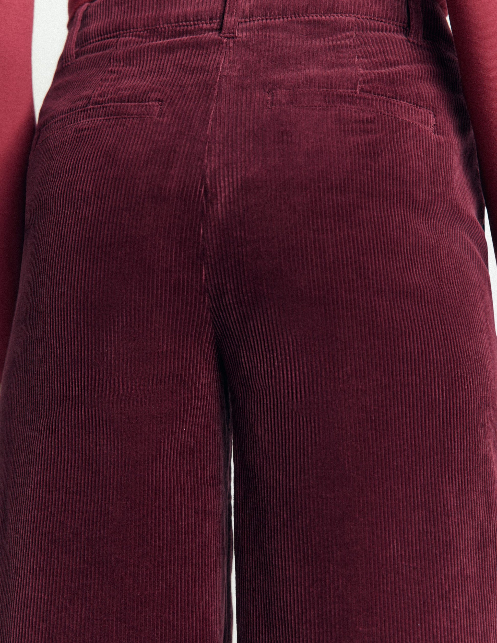 Belgravia Cord Pants-Dark Crimson-5