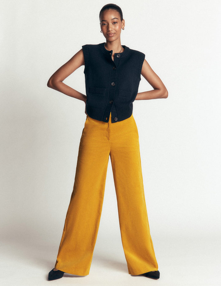 Belgravia Cord Pants-Golden Rye