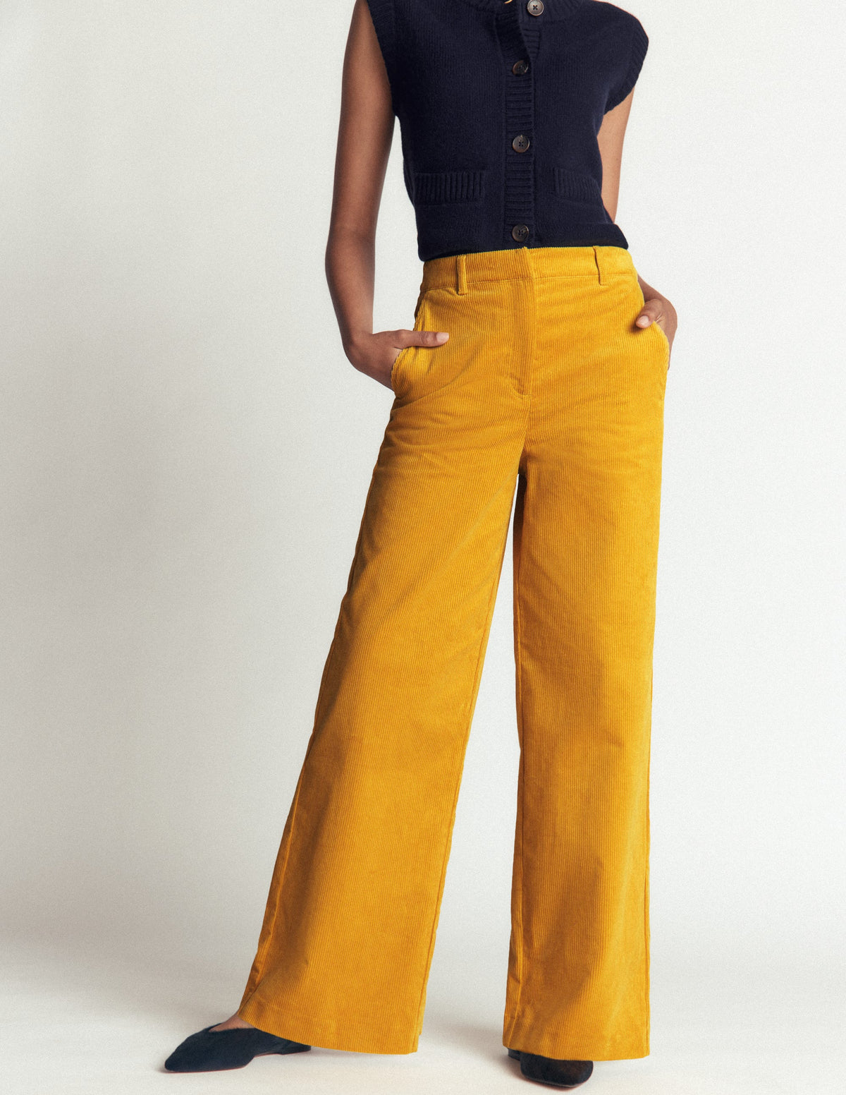 Belgravia Cord Pants-Golden Rye-4