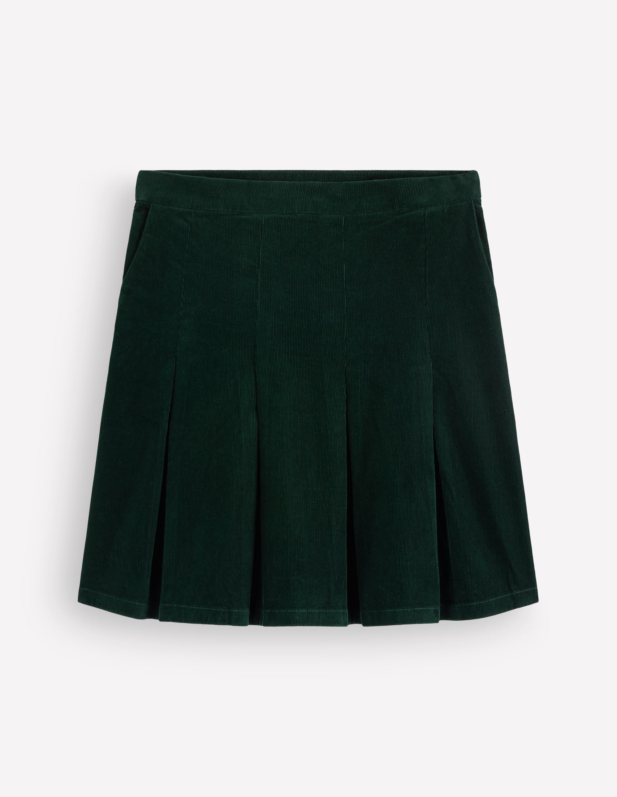 Flippy Cord Skirt - Midnight Emerald | Boden USA
