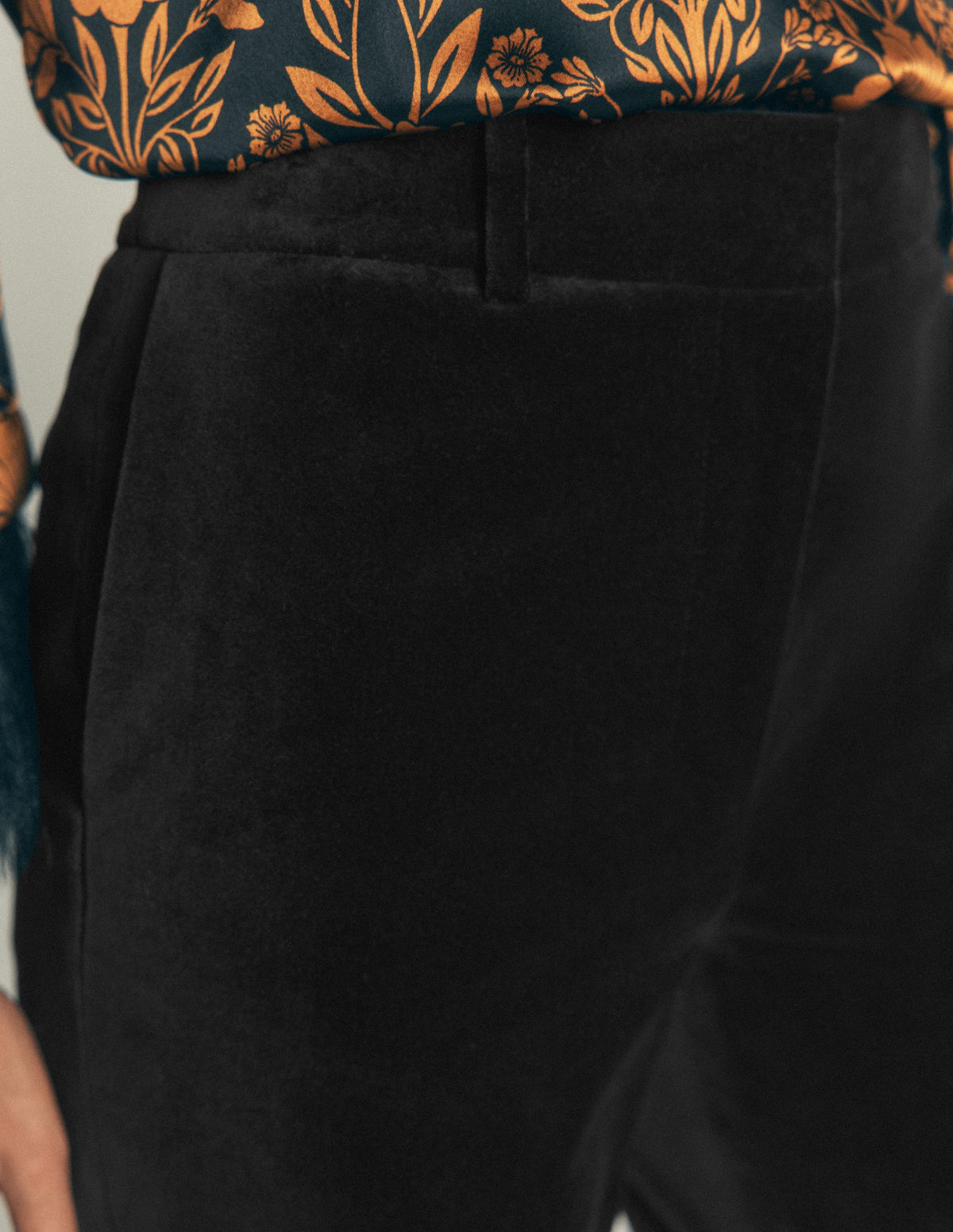 Canonbury Velvet Pants-Black - Image 3