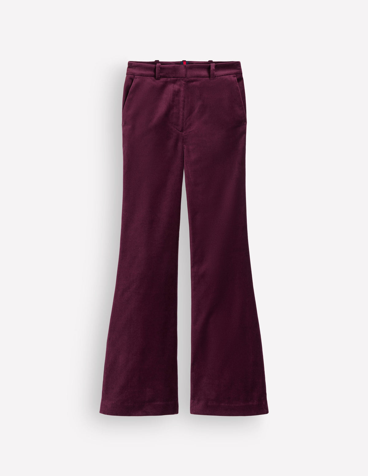 Flare Velvet Pants-Dark Cherry - Image 7