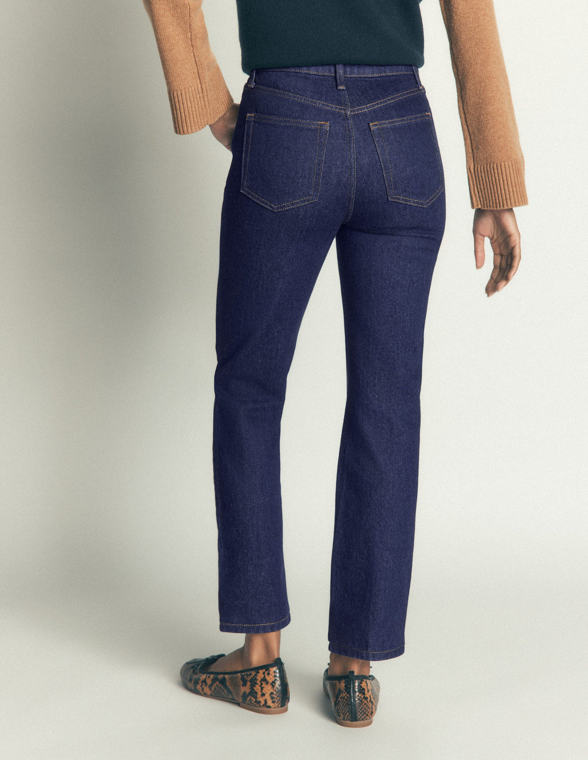 High Rise Slim Jeans-Indigo - Image 3