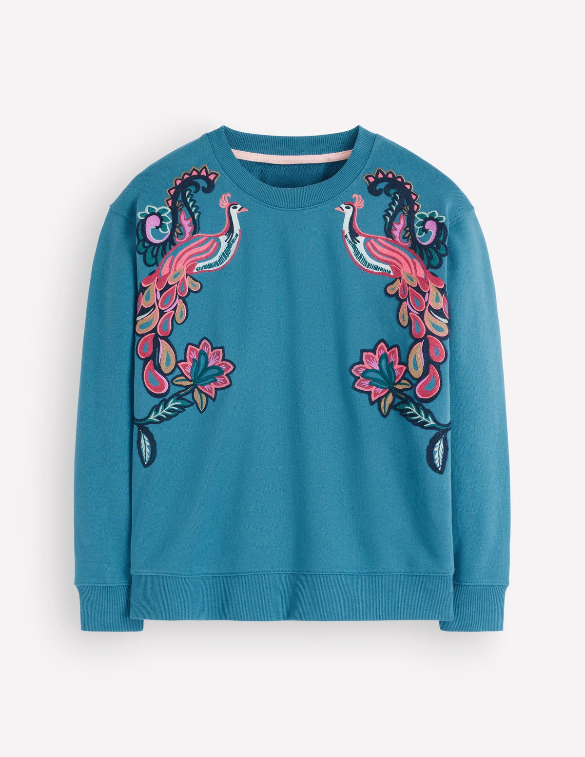 Emi Embroidered Sweatshirt-Bluesteel - Image 6