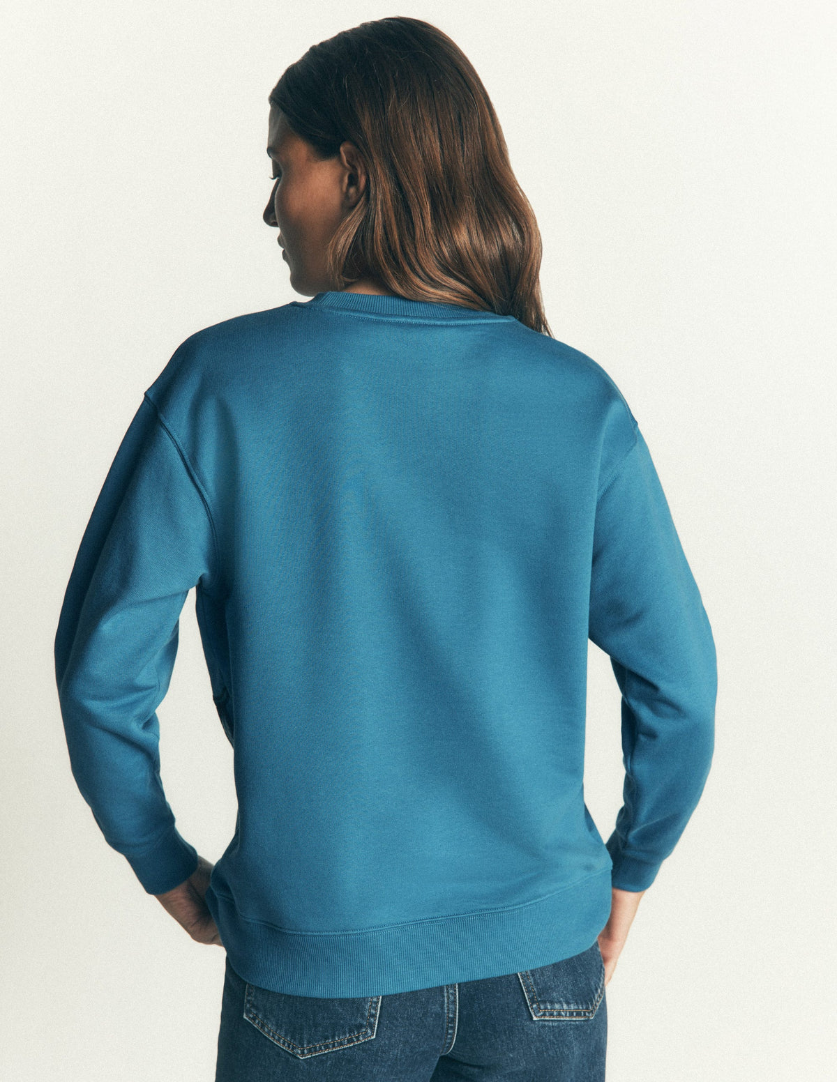 Emi Embroidered Sweatshirt-Bluesteel-3