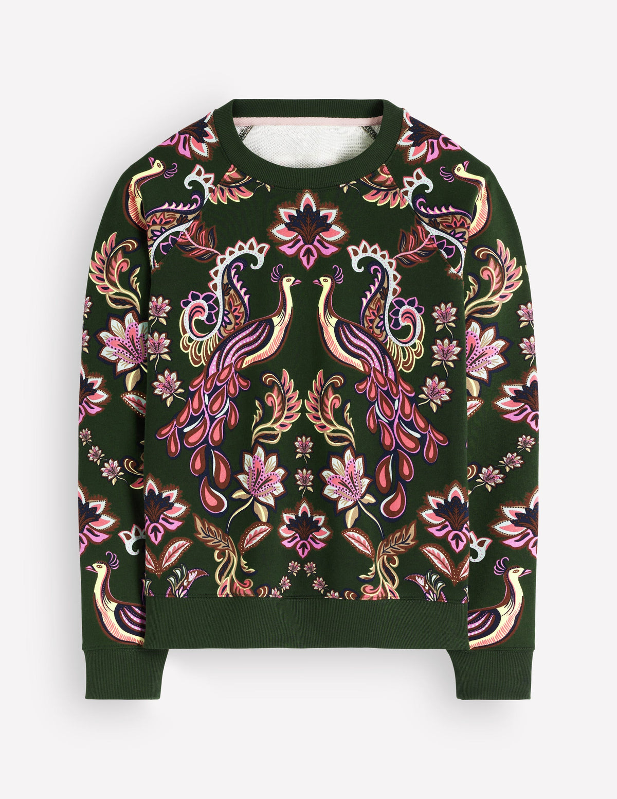 Rosa Printed Sweatshirt-Peacock Paradise Placement-4