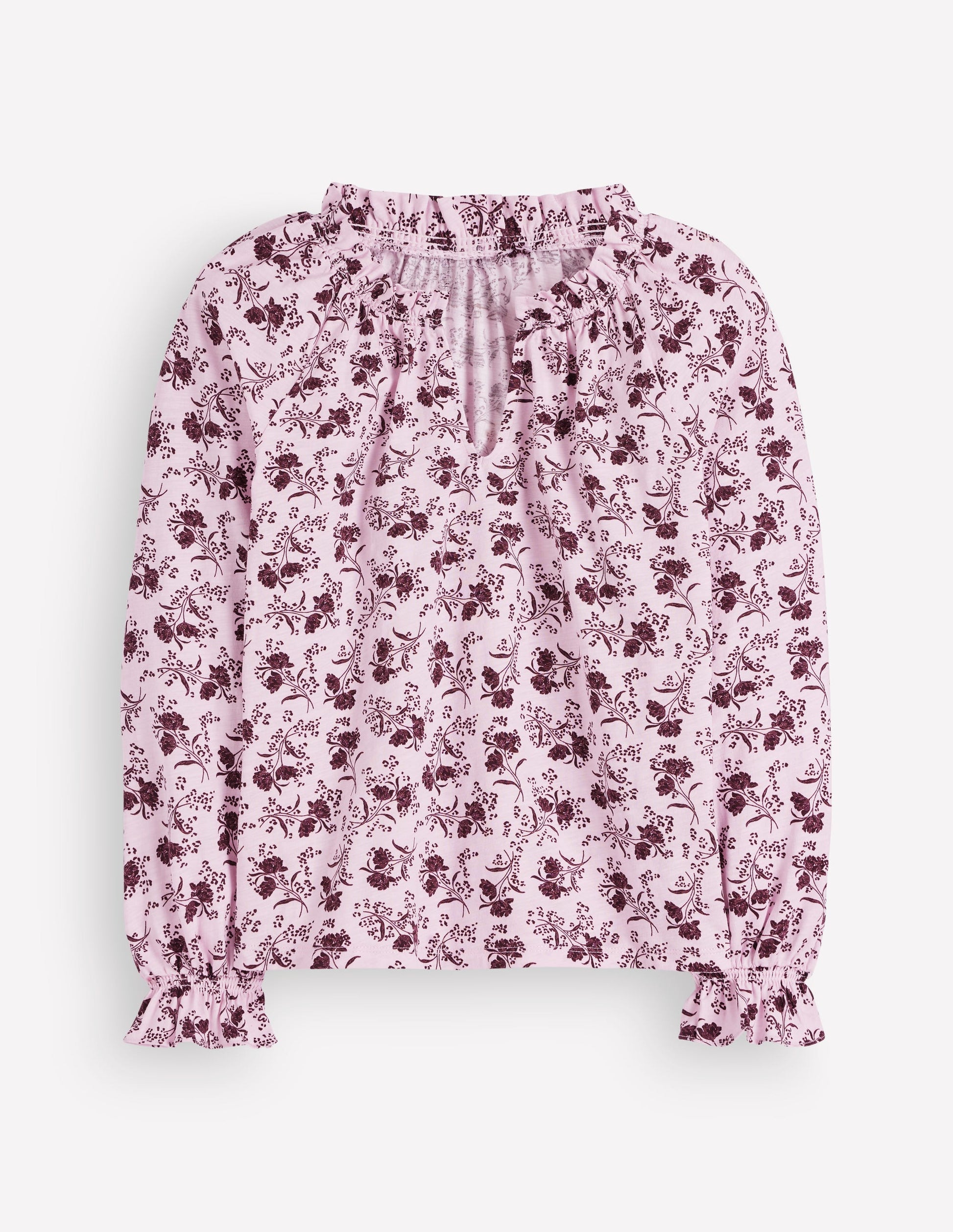 Pia Ruffle Detail Top-Light Lilac, Enchanted Springs-9