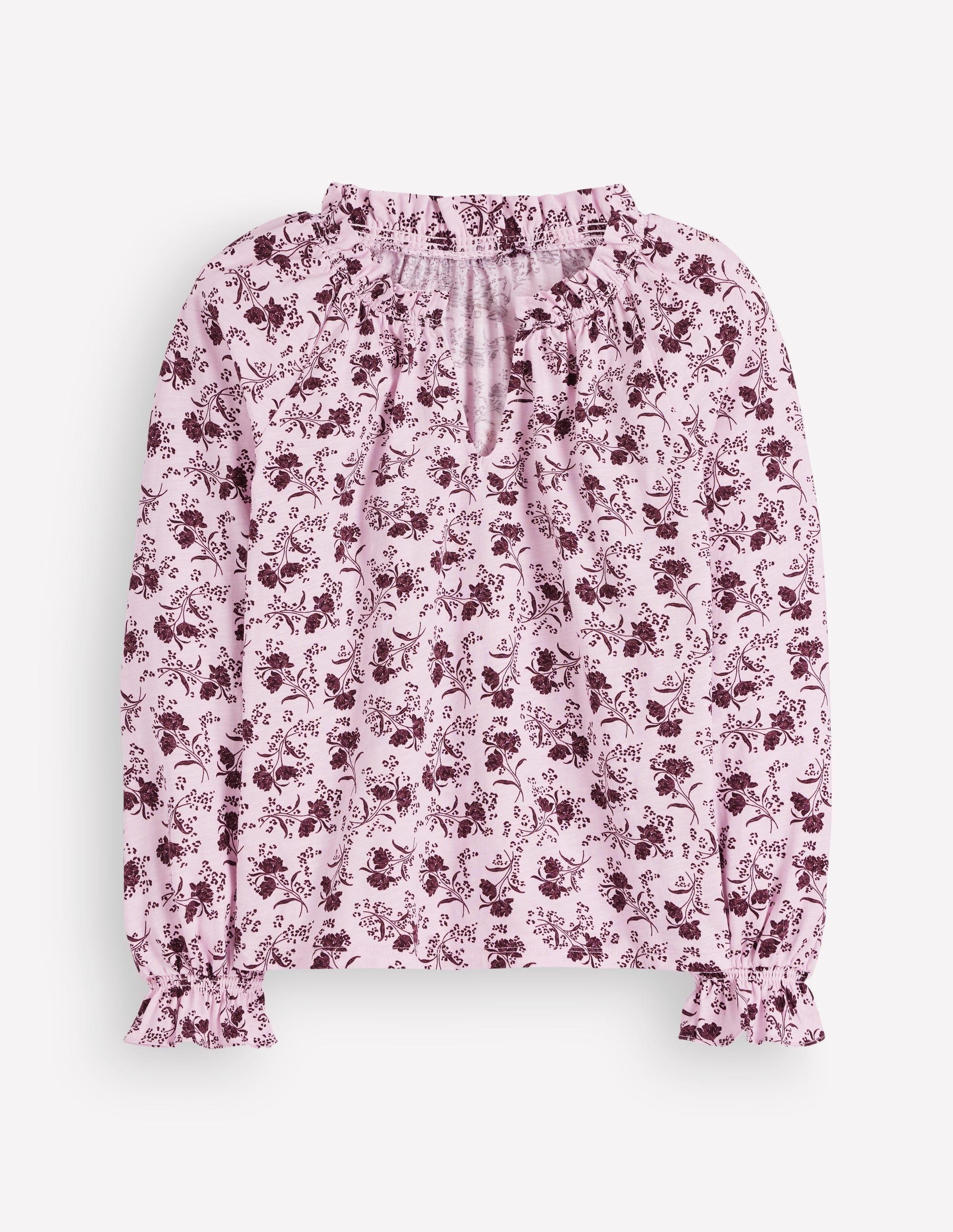 Pia Ruffle Detail Top-Light Lilac, Enchanted Springs - Image 8