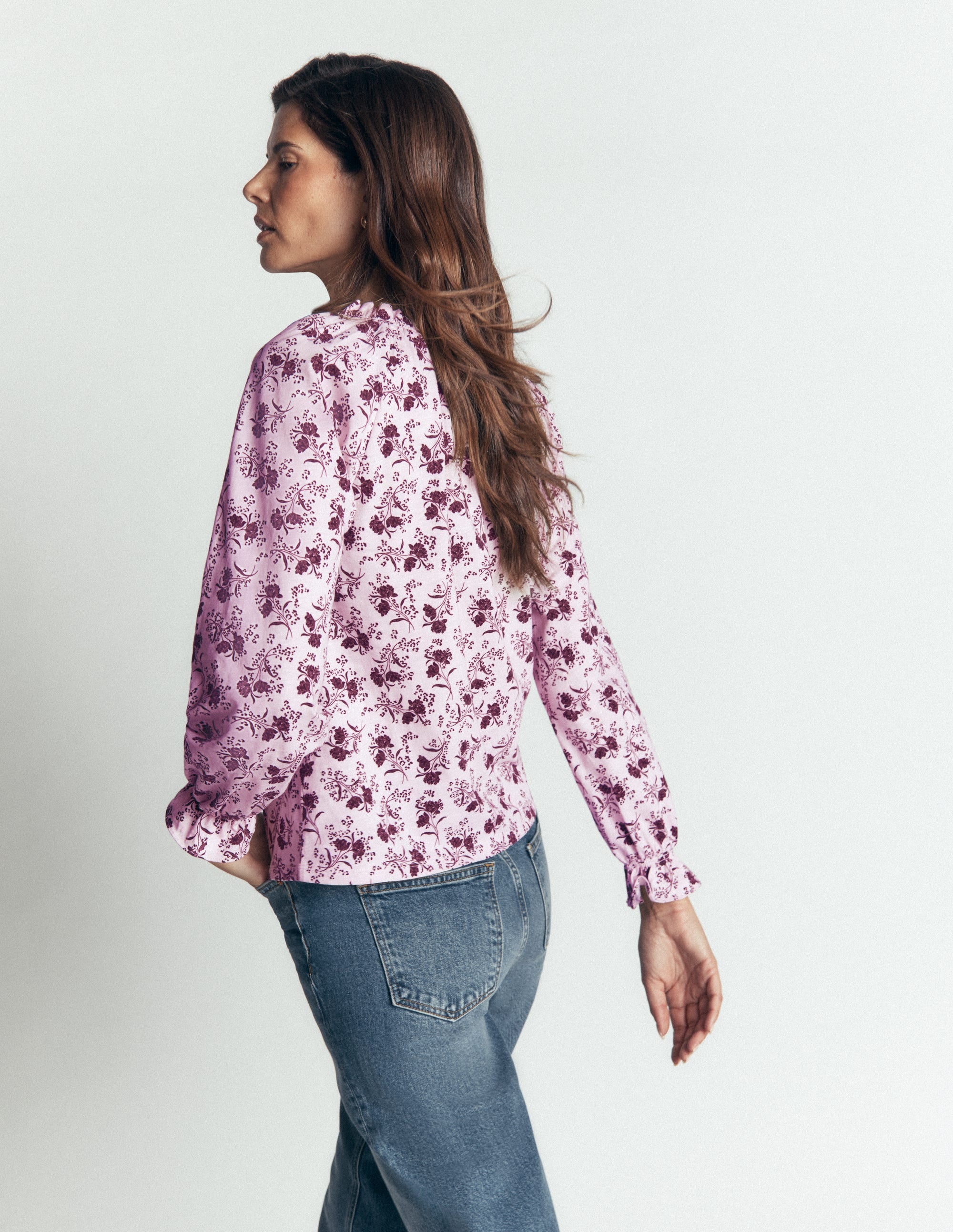 Pia Ruffle Detail Top-Light Lilac, Enchanted Springs - Image 4