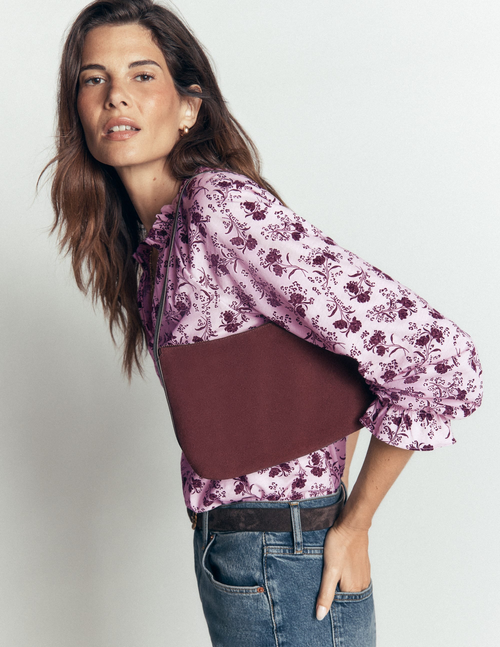 Pia Ruffle Detail Top-Light Lilac, Enchanted Springs - Image 7