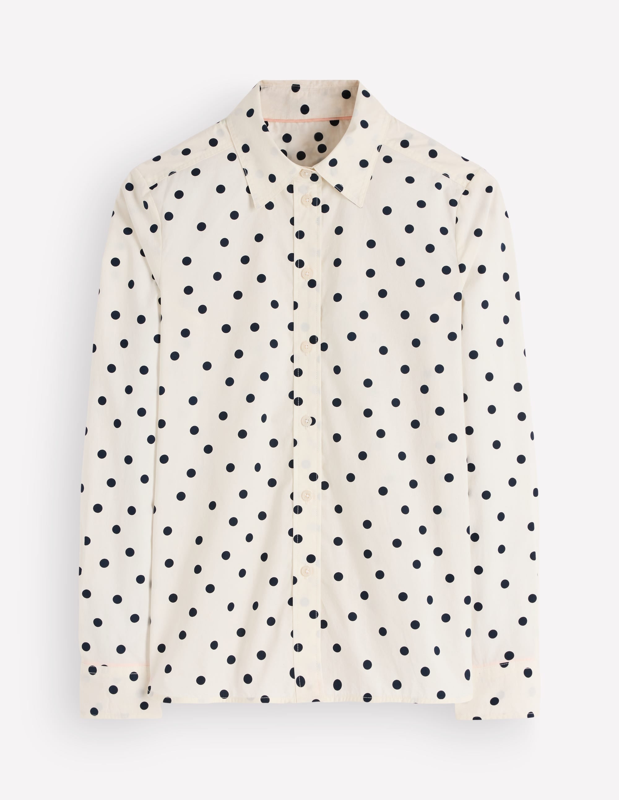 The New Sienna Cotton Shirt-French Navy, Boden Spot - Image 5