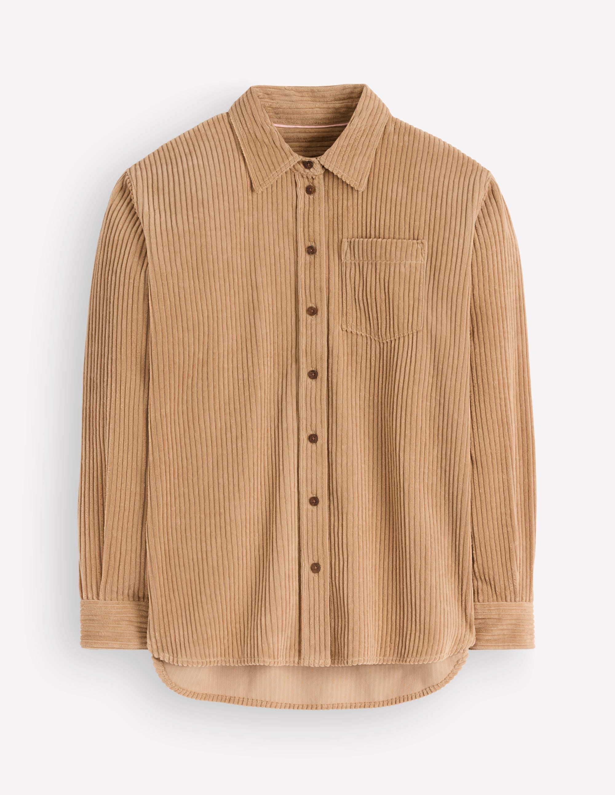 Sienna Relaxed Cord Shirt-Sand - Image 5