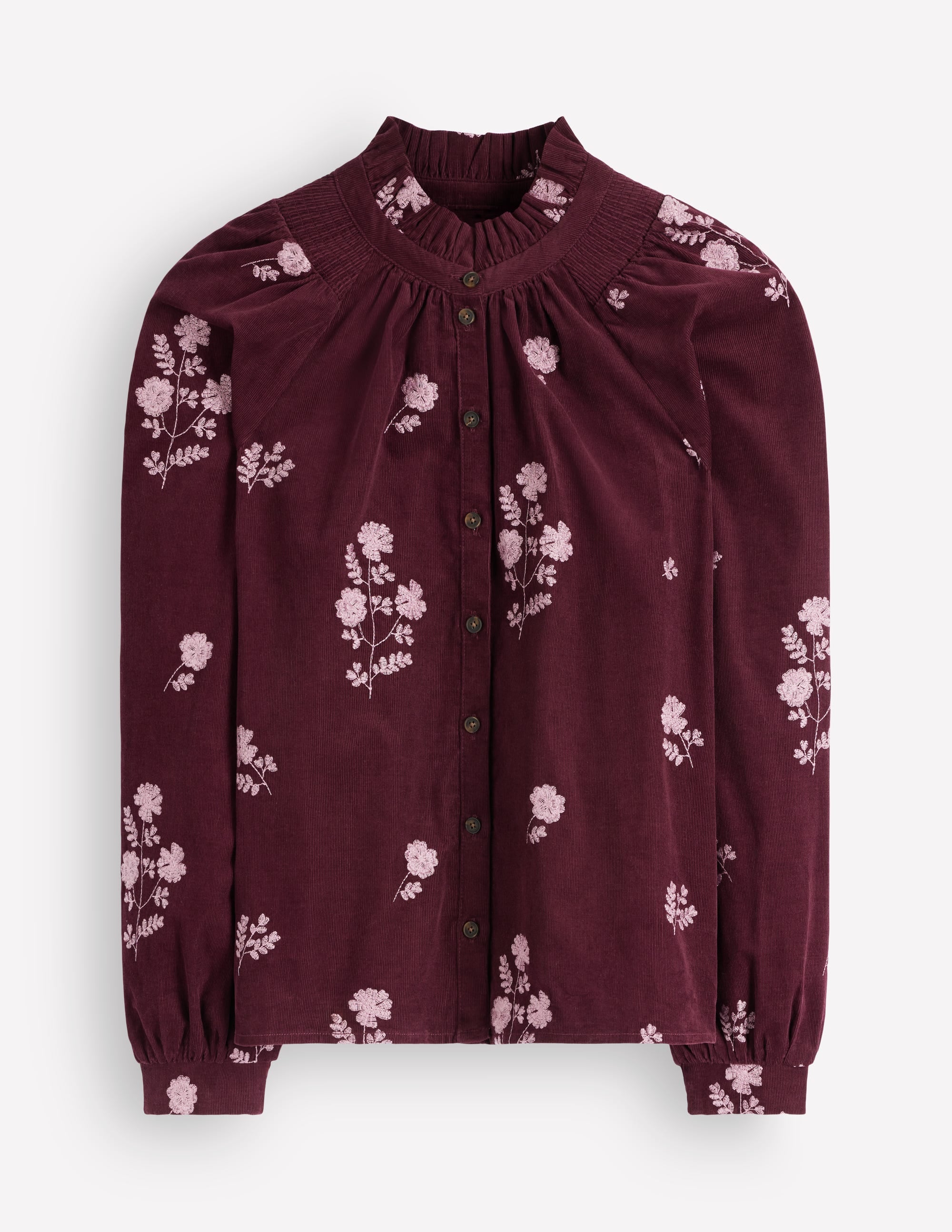 Erica Frill Cord Top-Deep Wisteria, Embroidered - Image 6