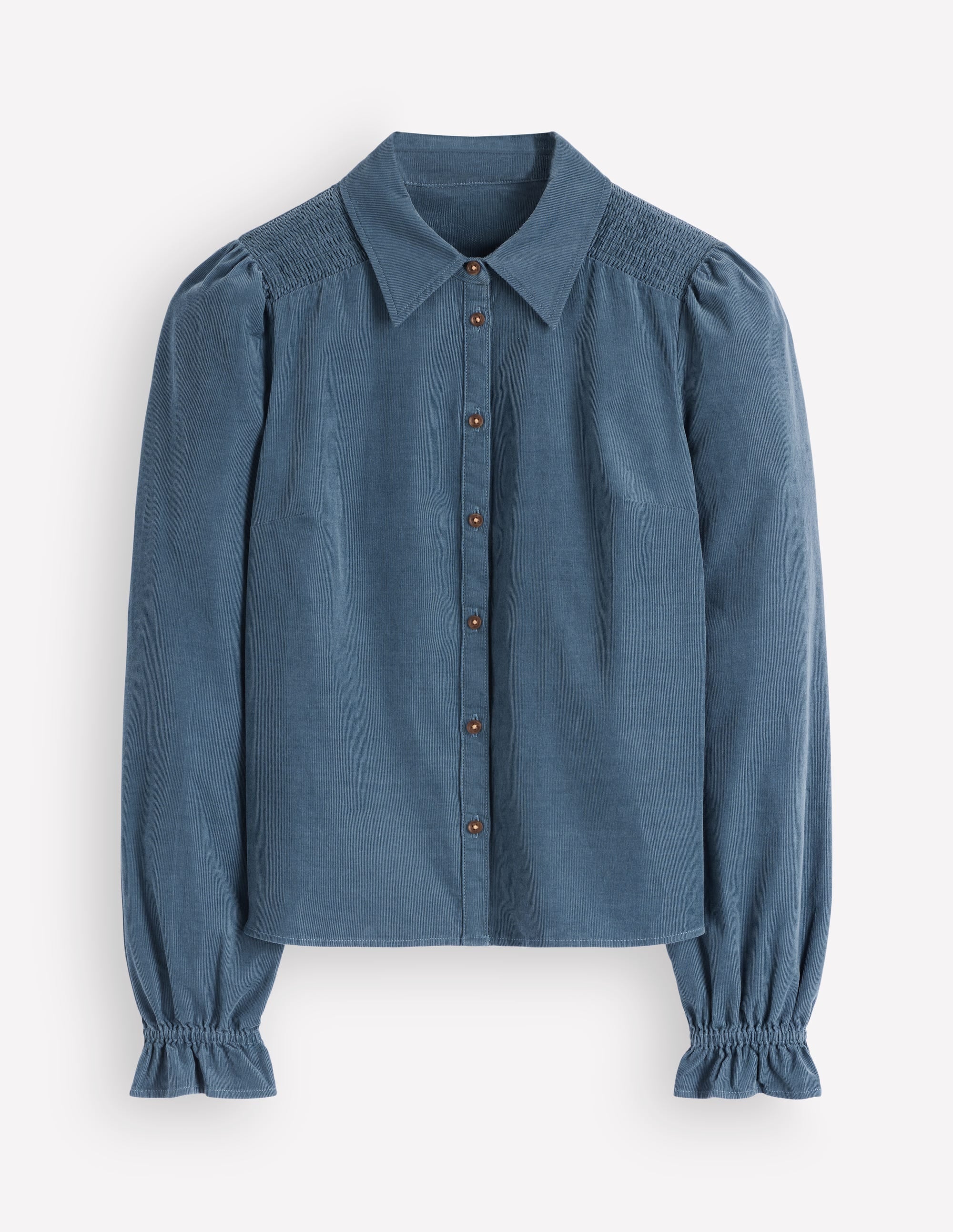 Violet Smock Shoulder Cord Top-Storm Blue - Image 5