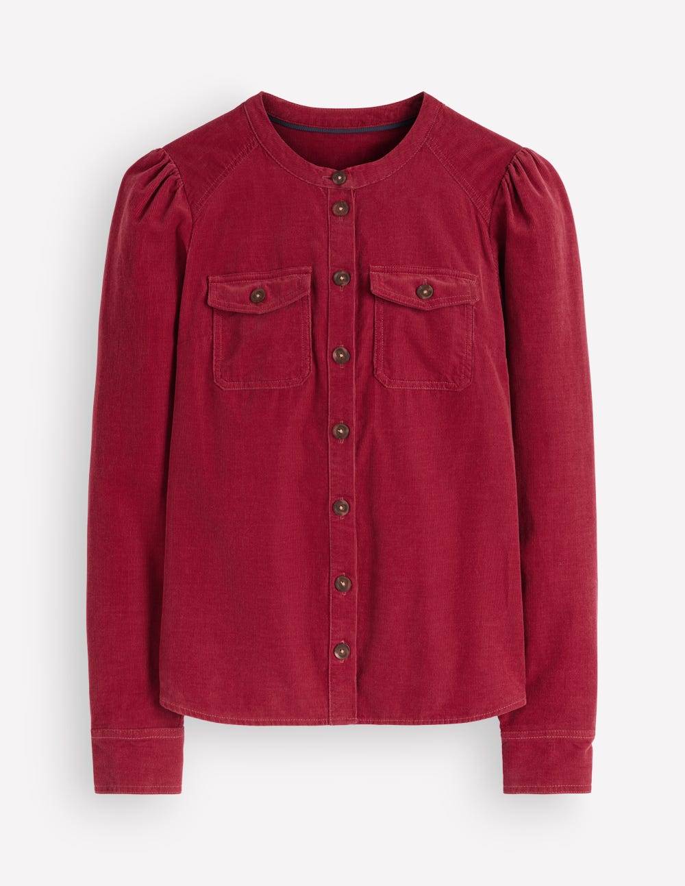 Thea Cord Shirt-Red Earth-5