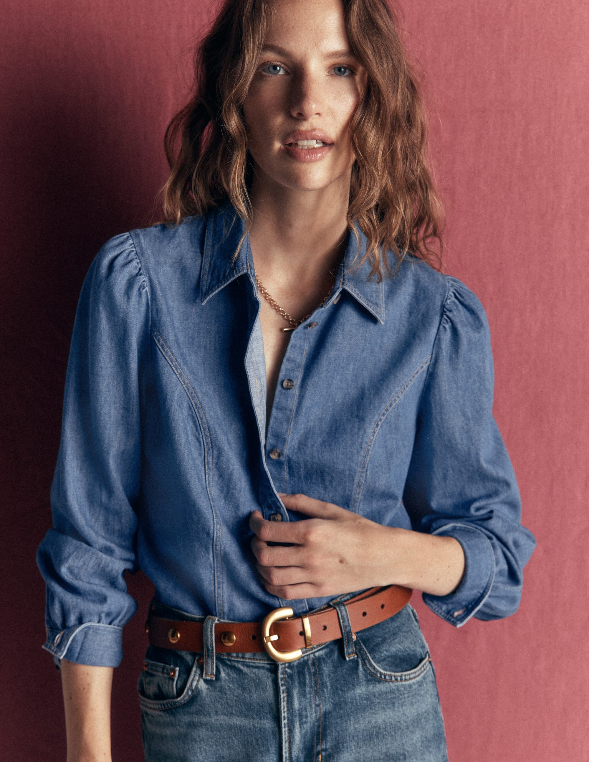 Sky Denim Shirt-Light Vintage - Image 1