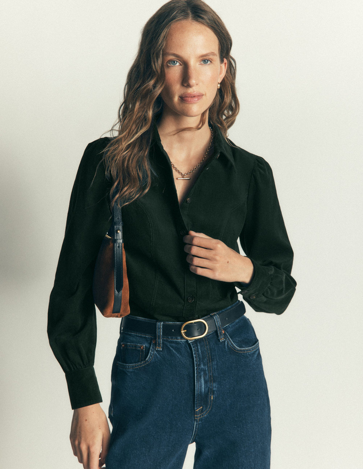 Sky Cord Shirt-Midnight Emerald - Image 1