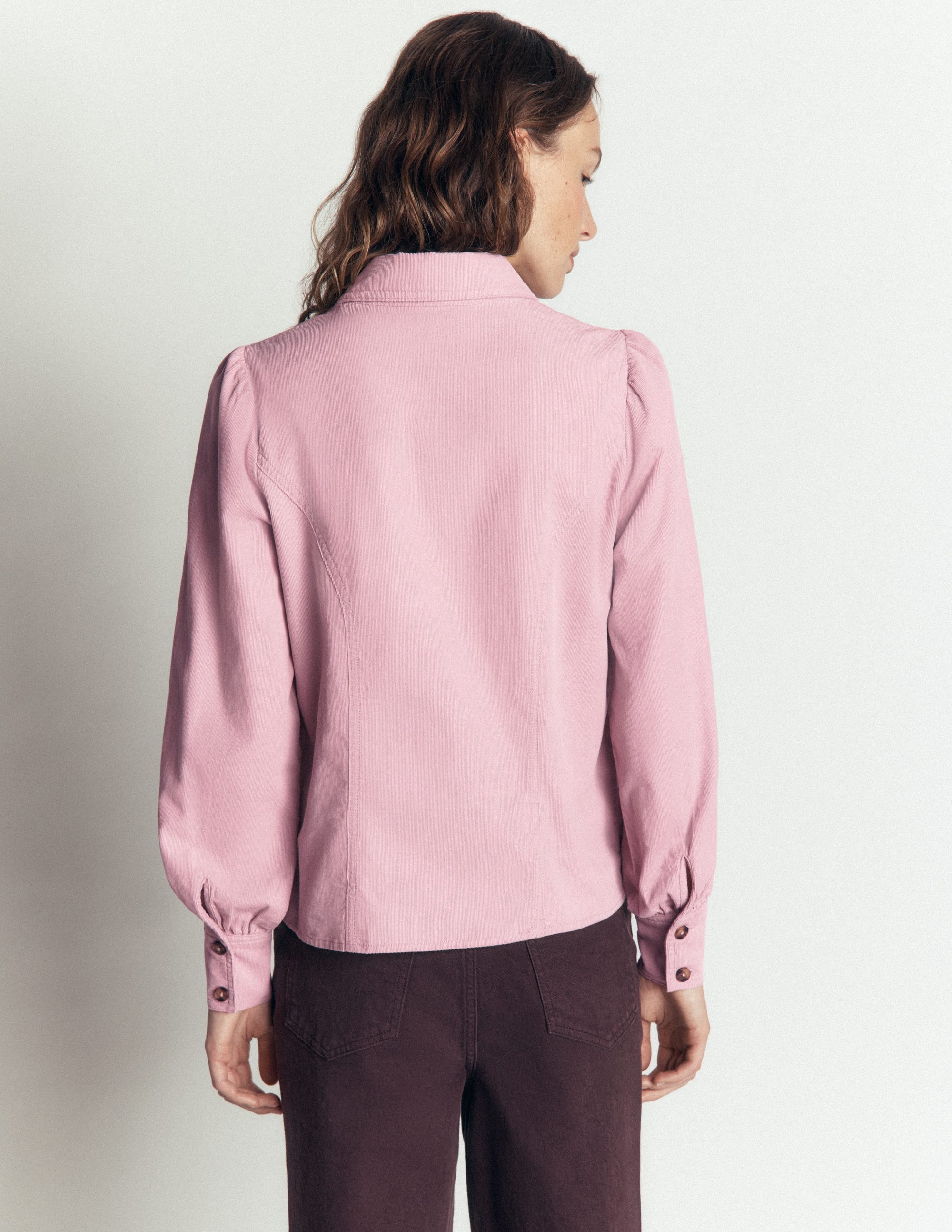 Sky Cord Shirt-Pink Violet - Image 4