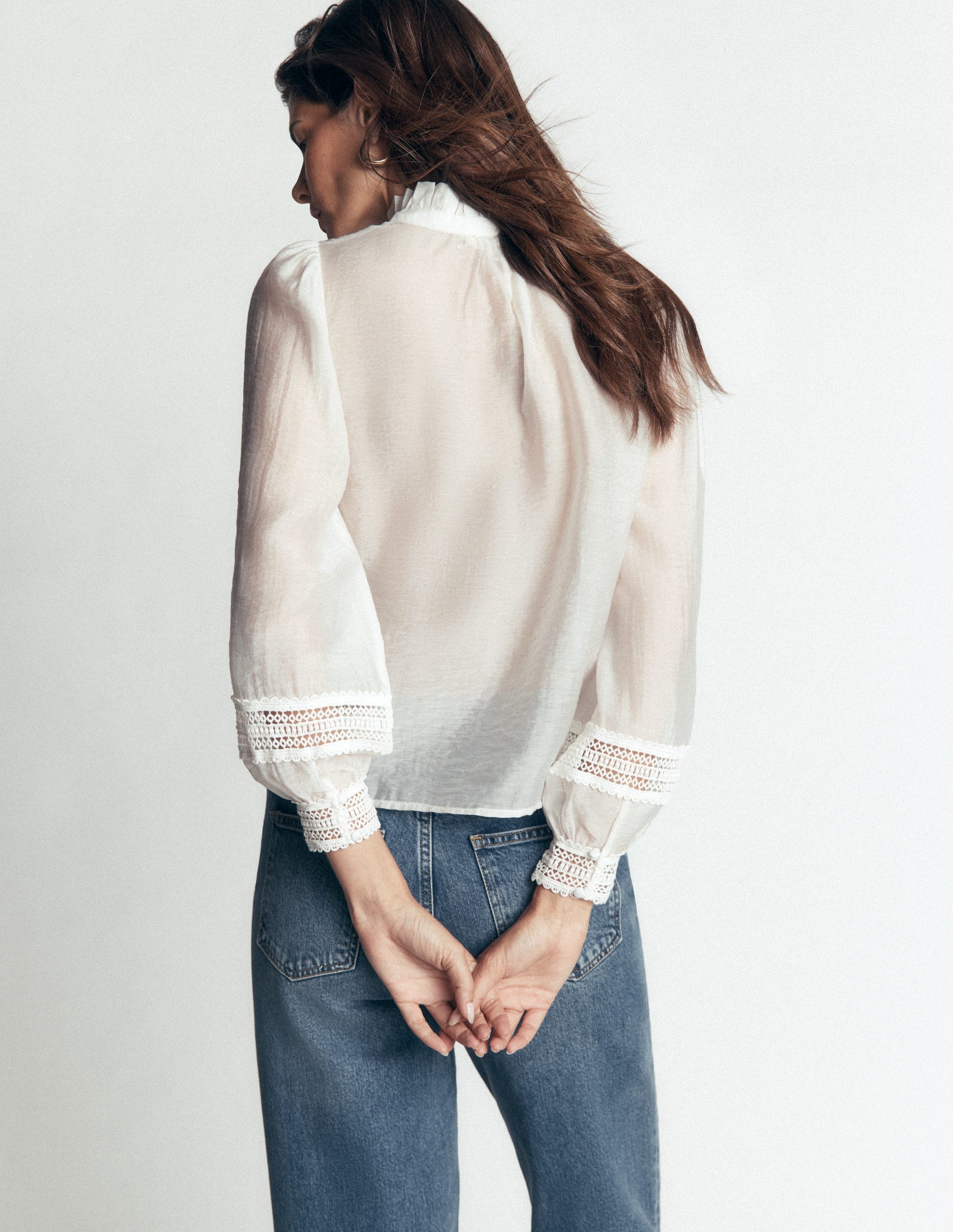 Lace Trim Top-Ivory-3