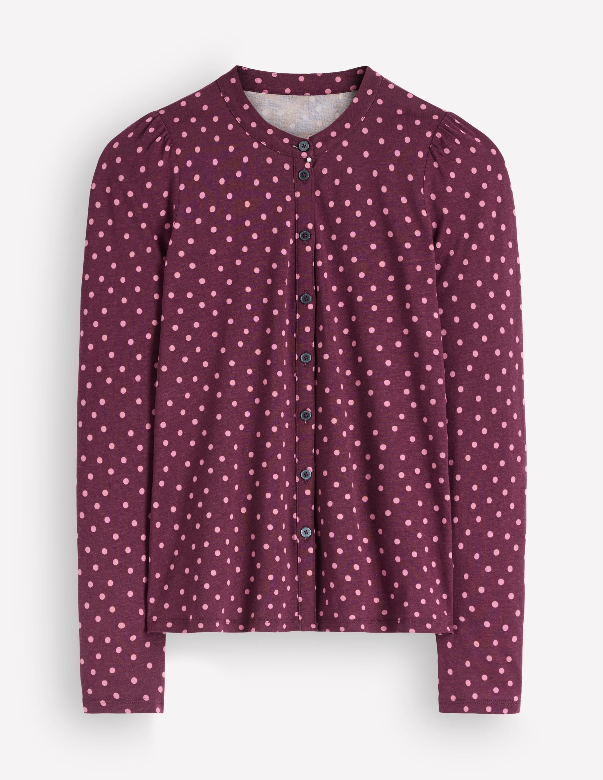 Supersoft Puff Sleeve Shirt-Winetasting, Painting Dot - Image 6