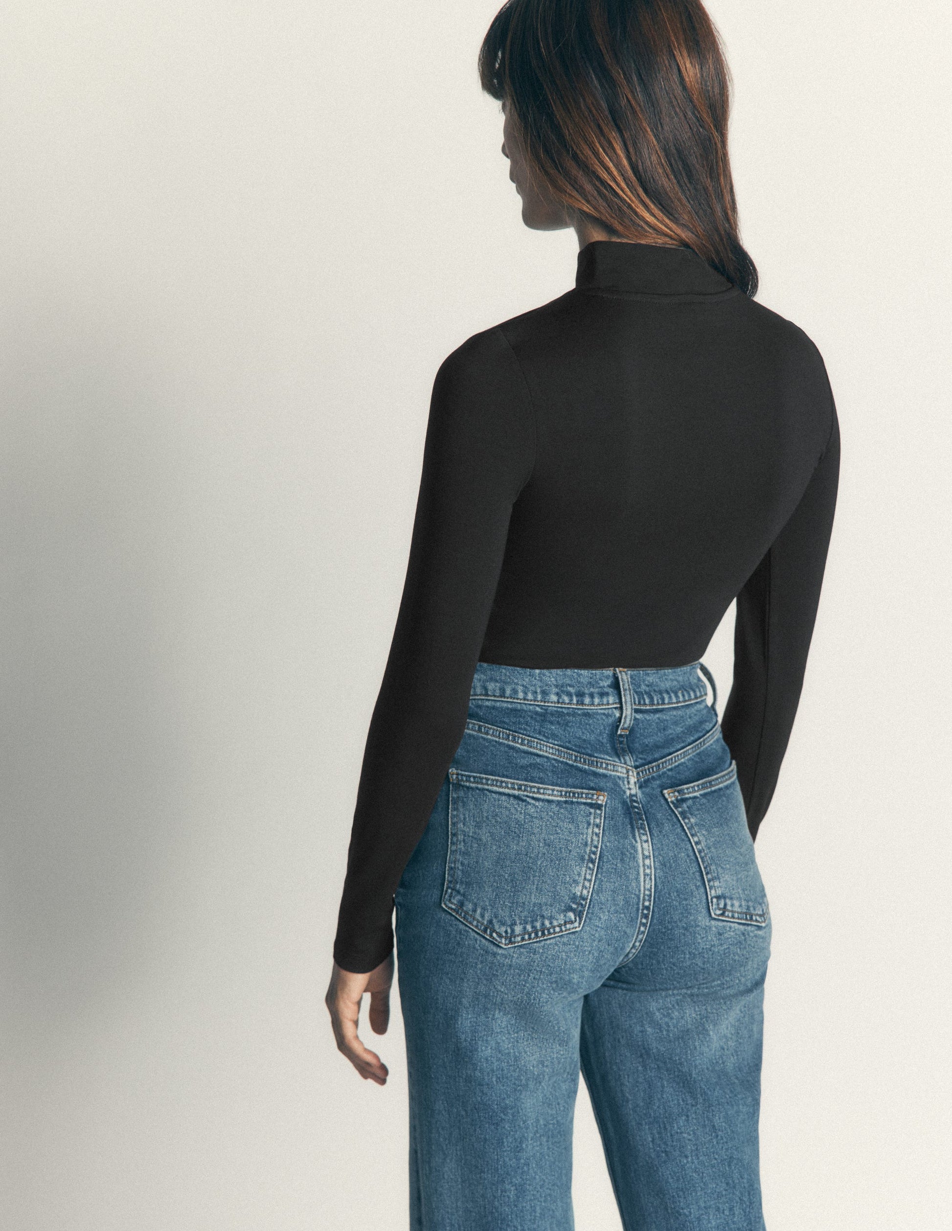High Neck Long Sleeve-Black-3