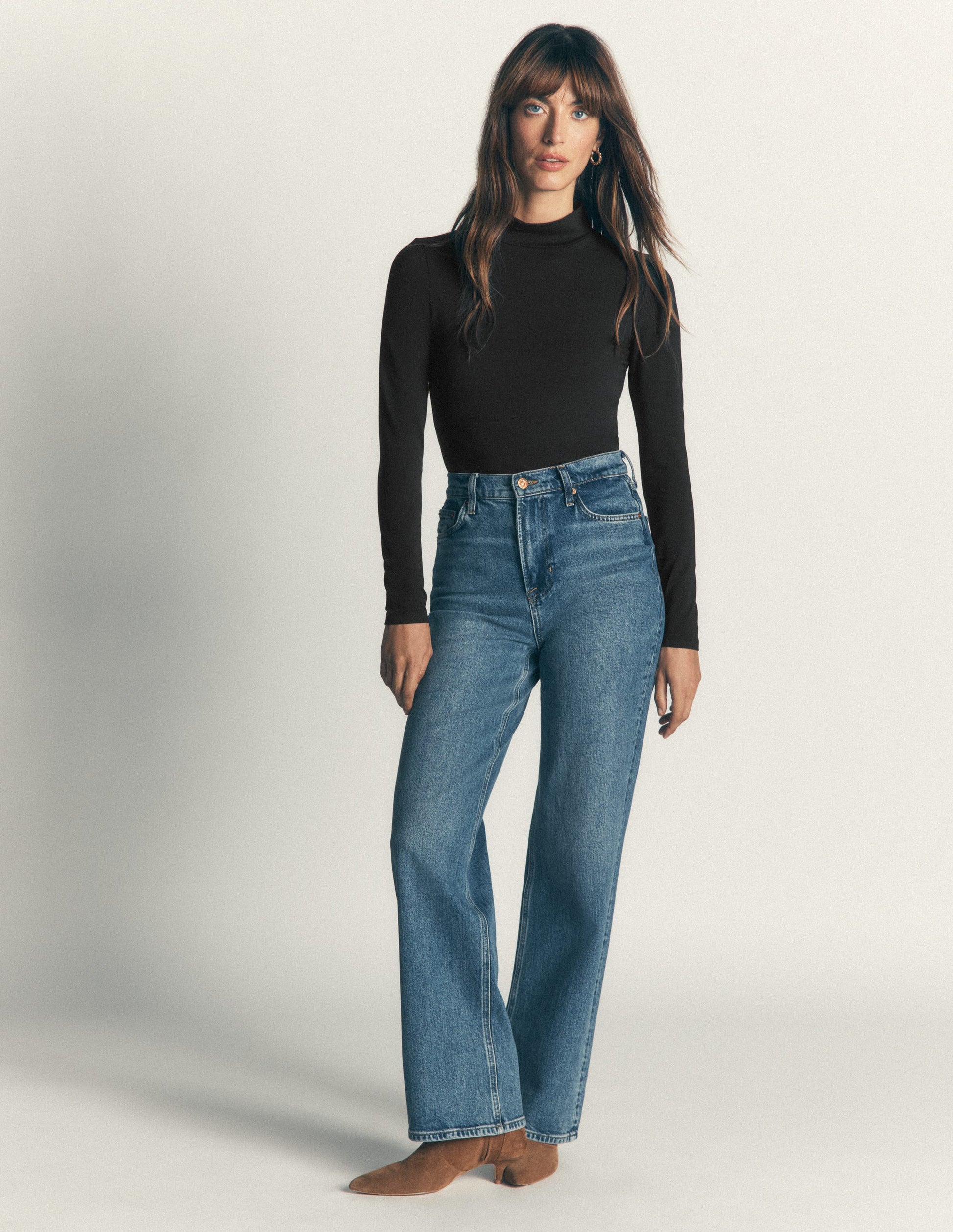 High Neck Long Sleeve-Black-4
