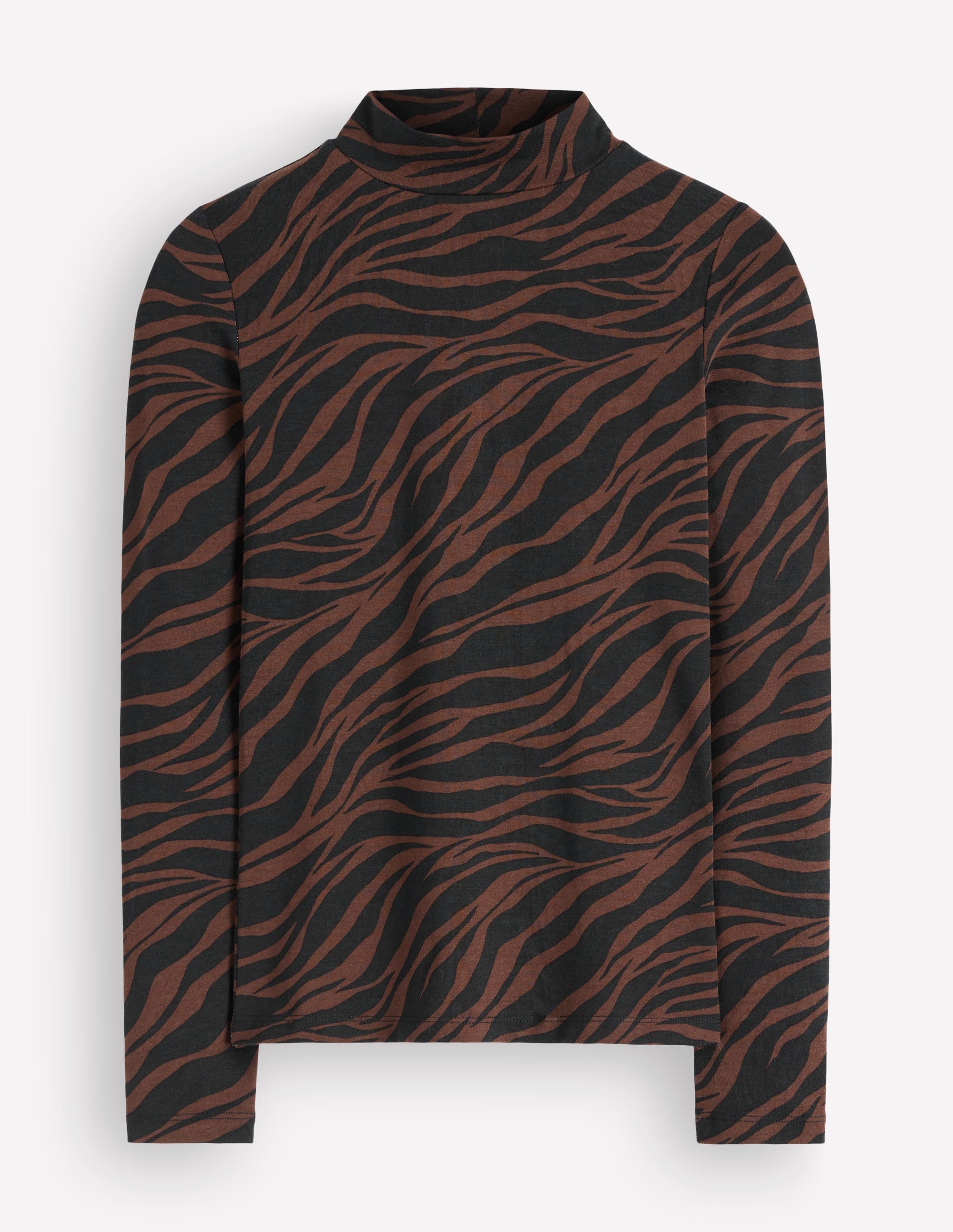 High Neck Long Sleeve-Potting Soil, Zebra Swirl - Image 5